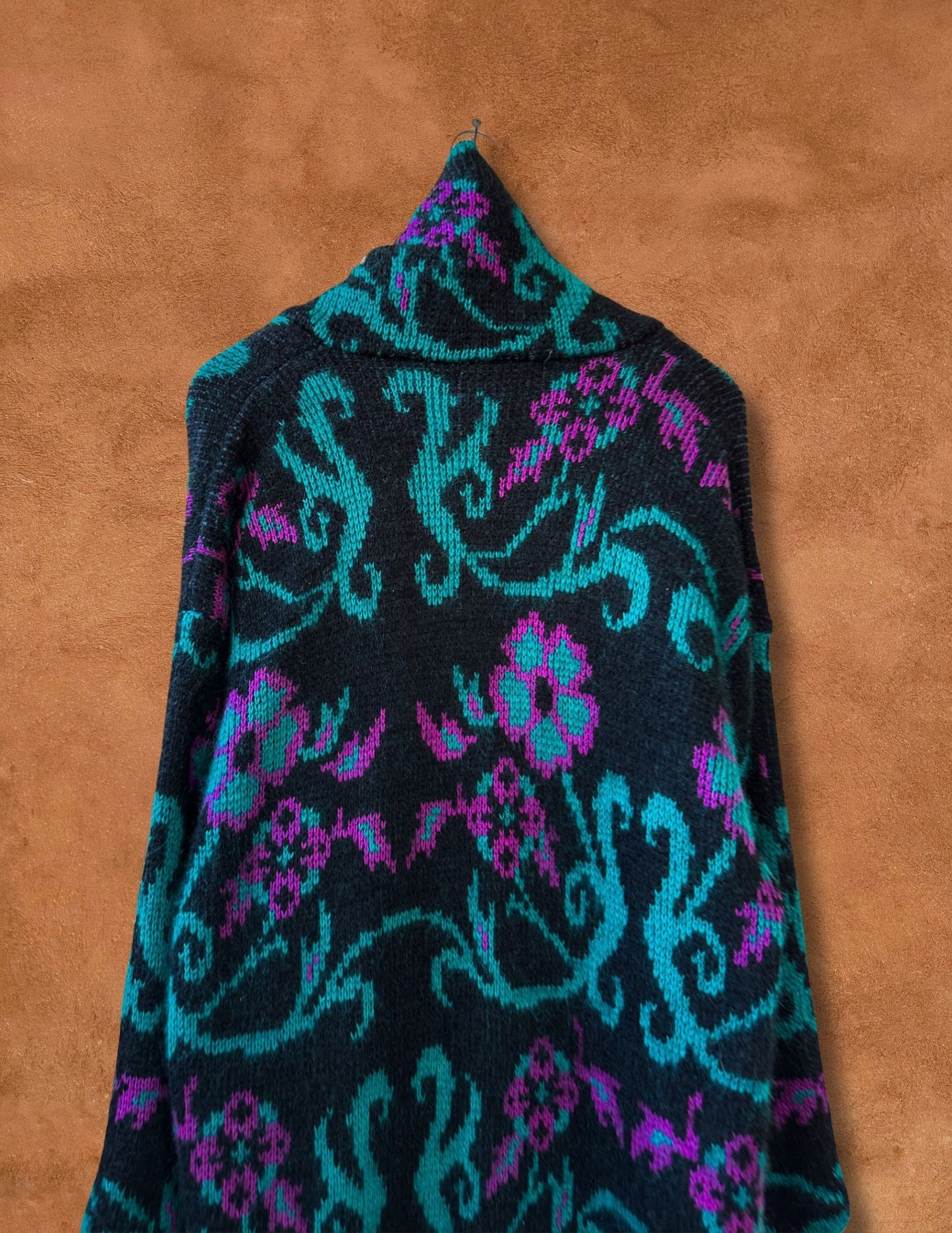 Vintage 80s Flourish Cocoon Sweater