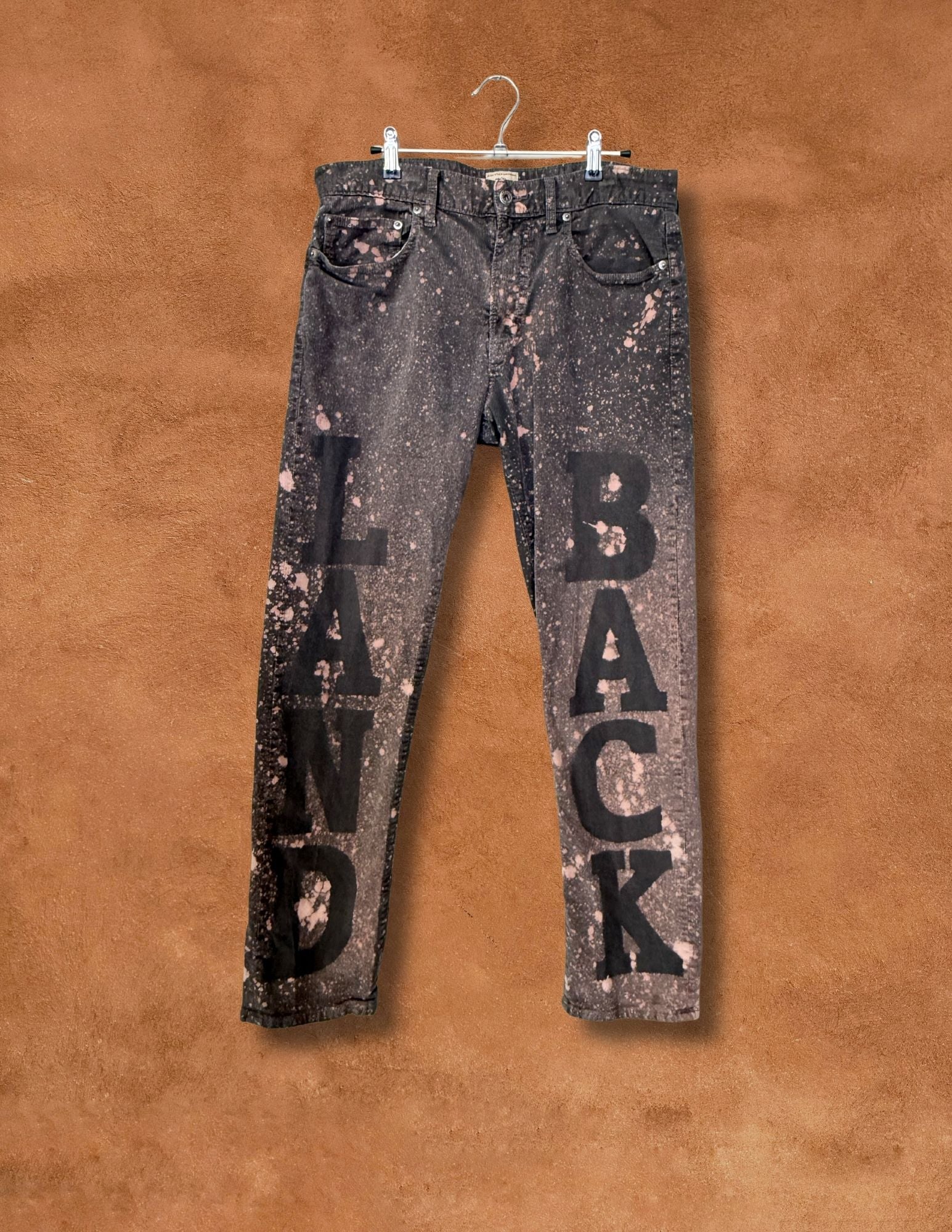 Upcycled Vintage Finewale Cordoroy Jeans 31 x 30 Land Back