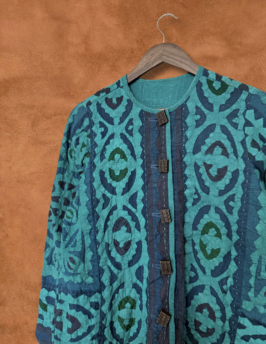 Vintage 80s Applique Folk Jacket 40 x 25