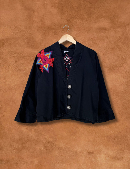 Vintage Appliqué 80s Southwest Jacket 44 x 22