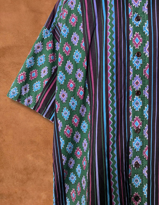 Vintage 80s Southwest Shirt 48 x 29