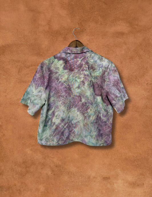 Upcycled Vintage 80s Floral Shirt 44 x 19