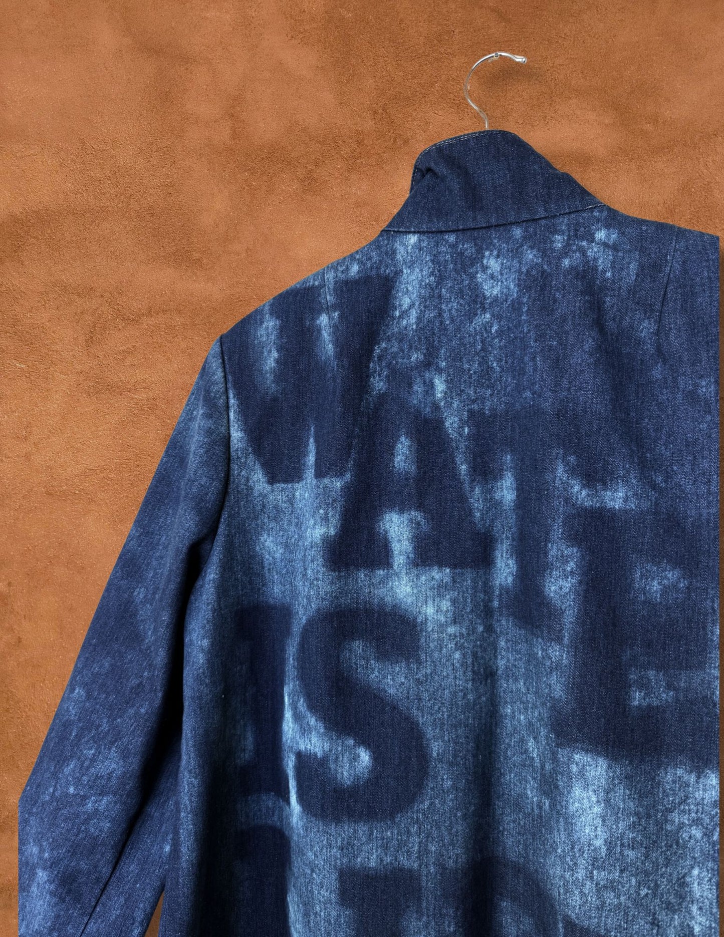 Upcycled Vintage 70s Denim Blazer 48 x 28