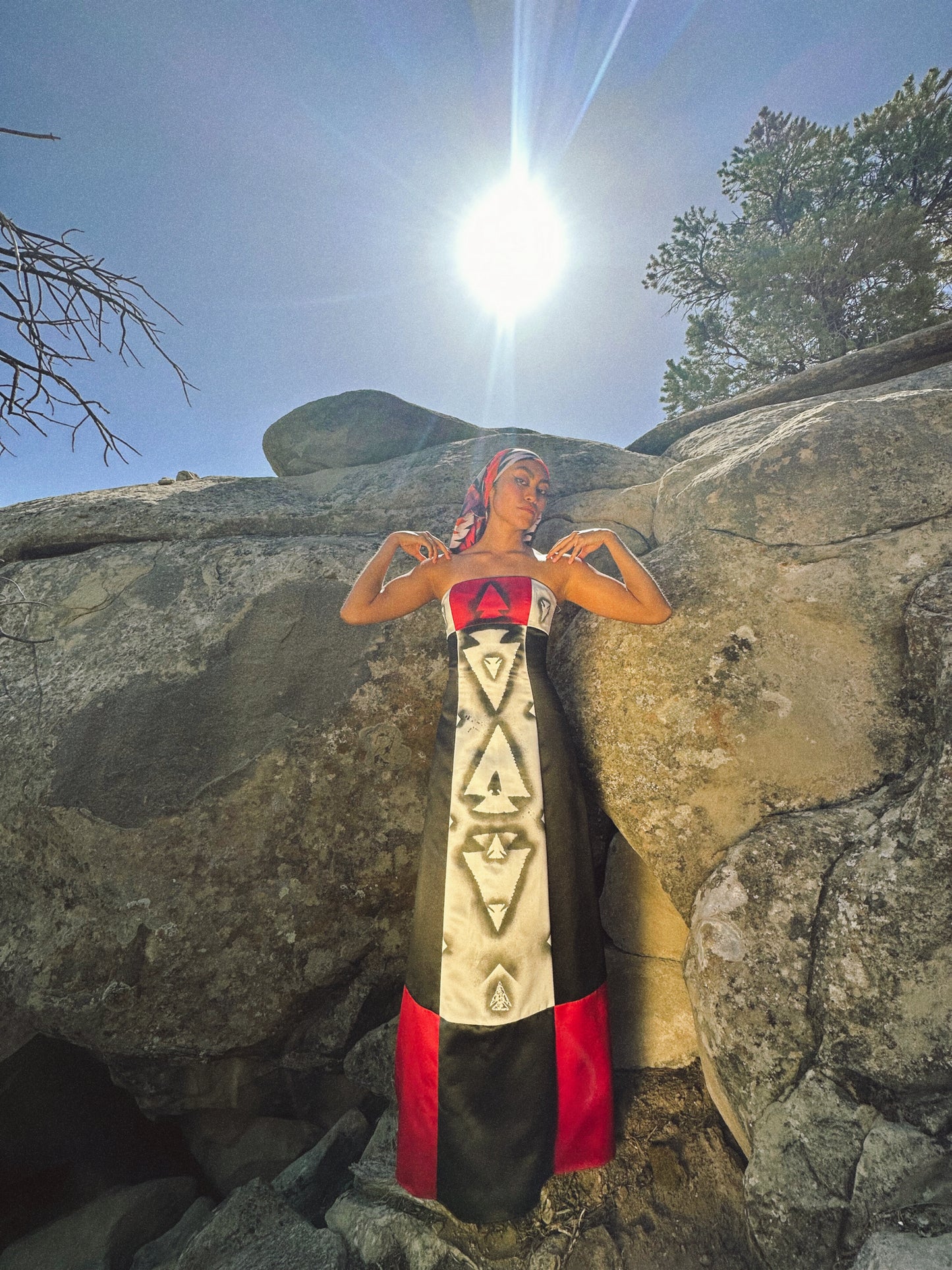 Upcycled Vintage 80s Sleeveless Dress