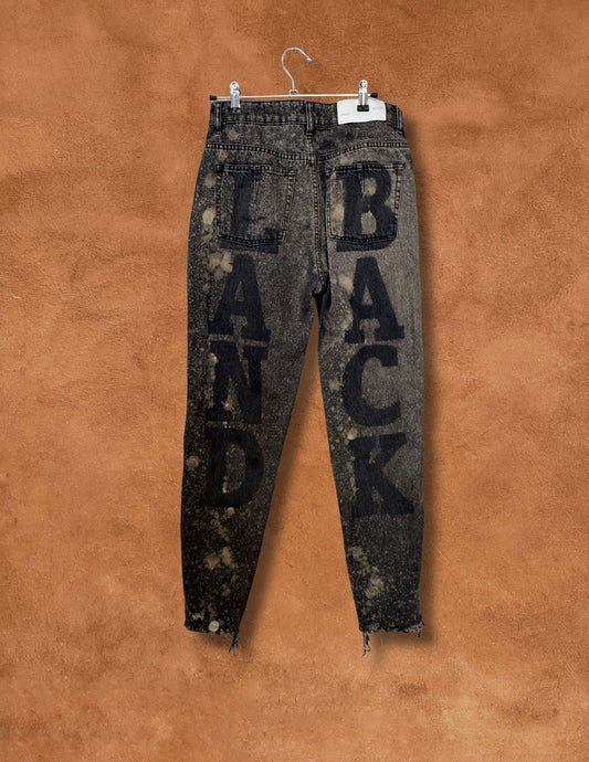 Upcycled Vintage Zip up Jeans 27 x 27 Land Back