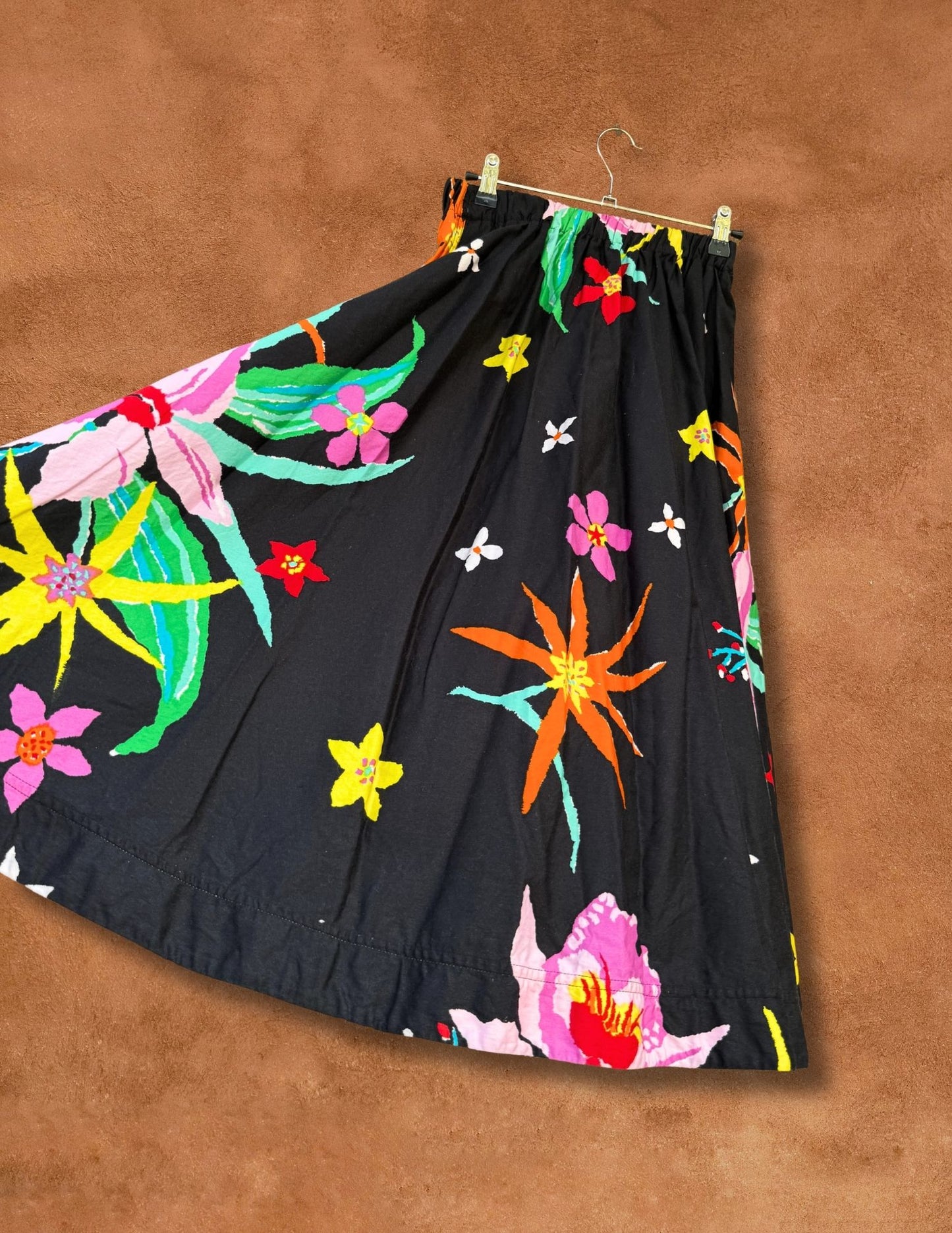 Vintage 80s Bold Floral Skirt