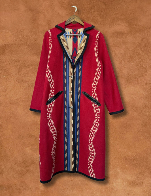Vintage 80s Reversible Blanket Jacket
