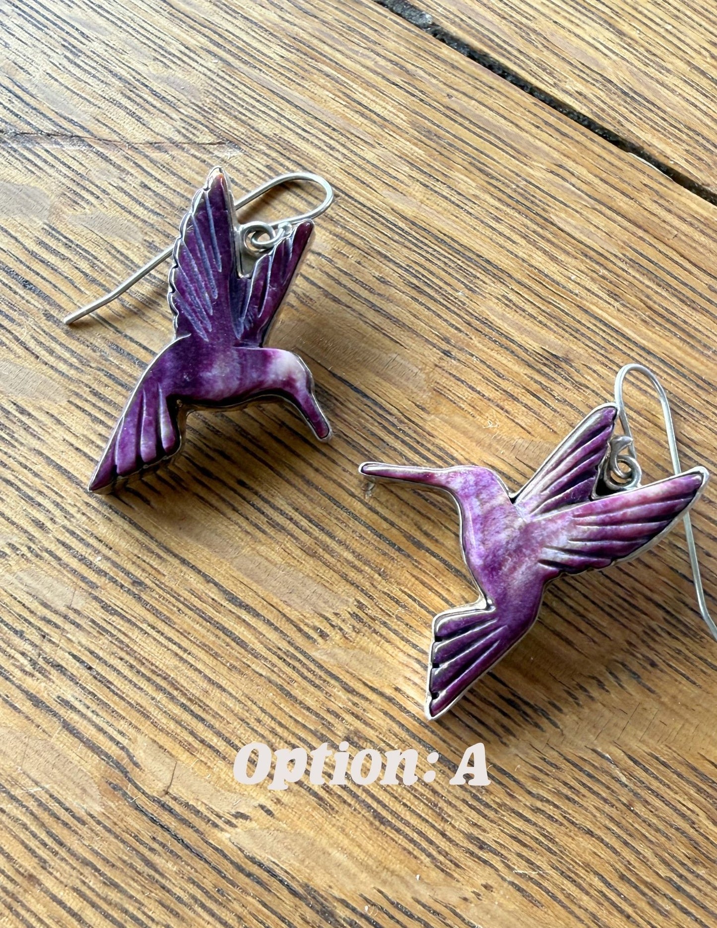 Hummingbird (Dá’itii’hi’) Earrings by Mary Jane Garcia