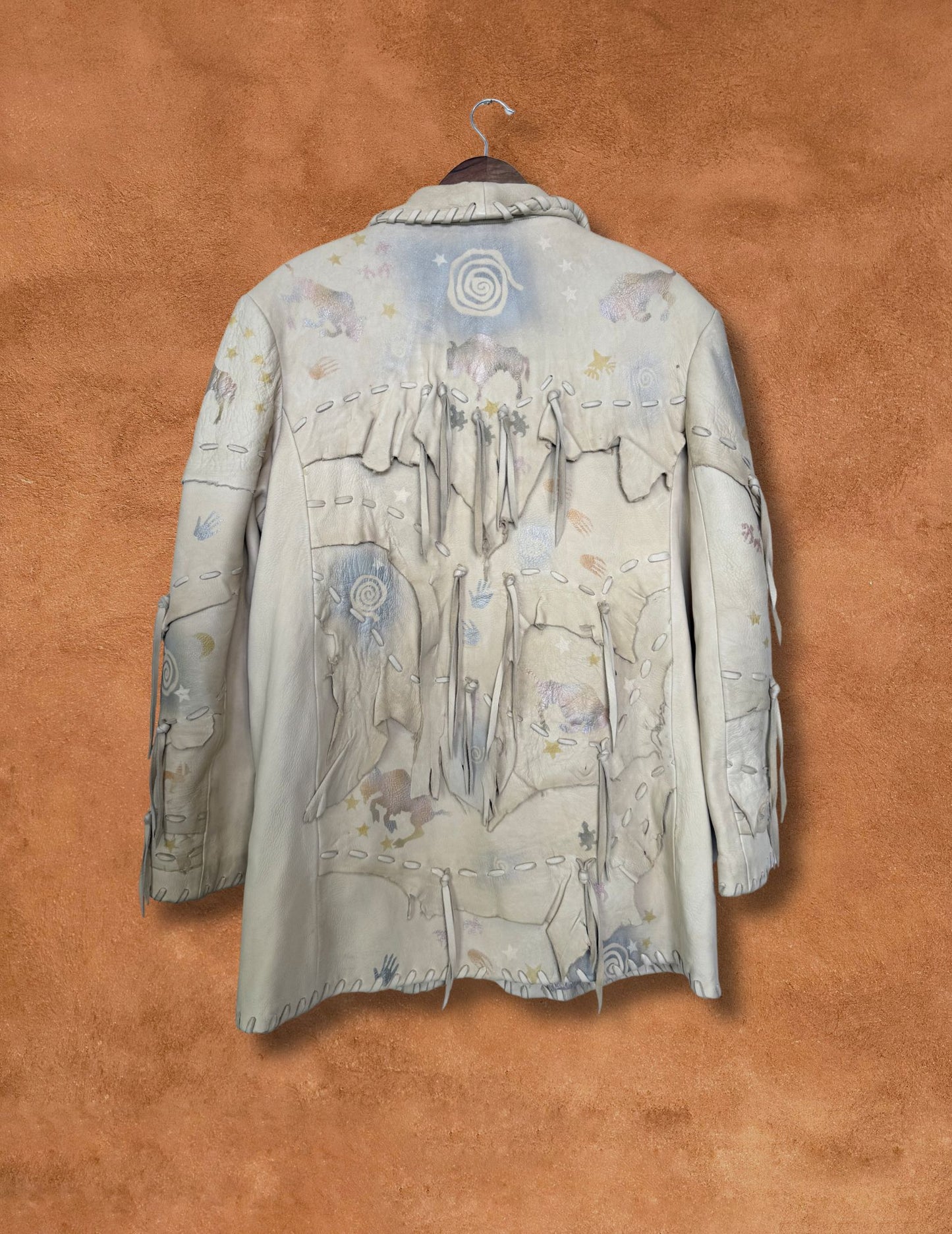 Rare Vintage 80s Leather Jacket 46 x 32