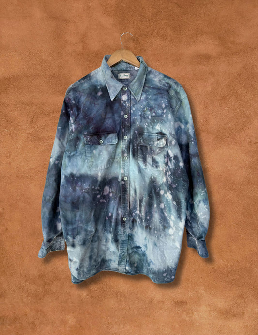 Upcycled Vintage Moleskin Shirtjacket - 41 of 44 Water is Life XL