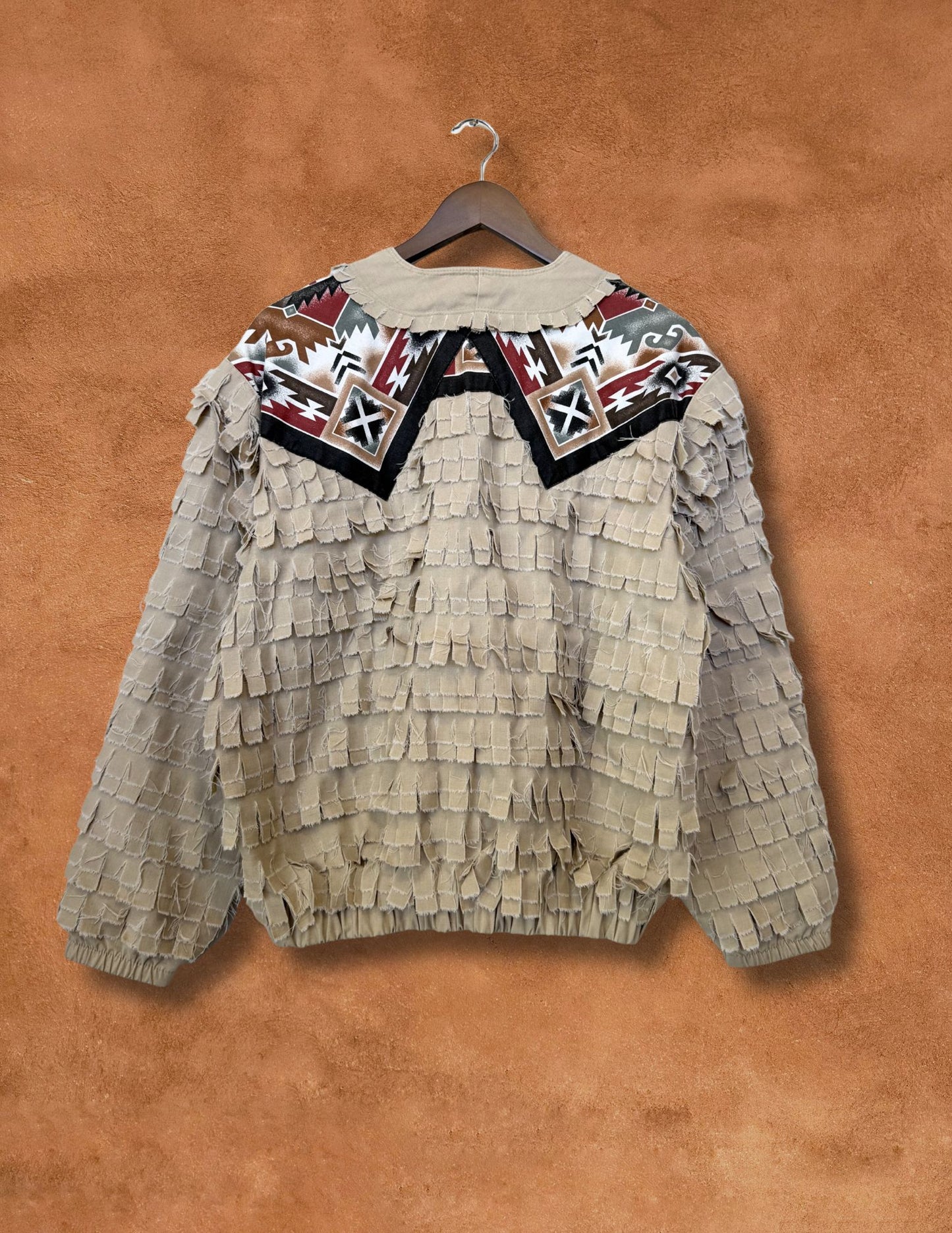 Upcycled Vintage 80s Southwest Fringe Jacket 48 x 24