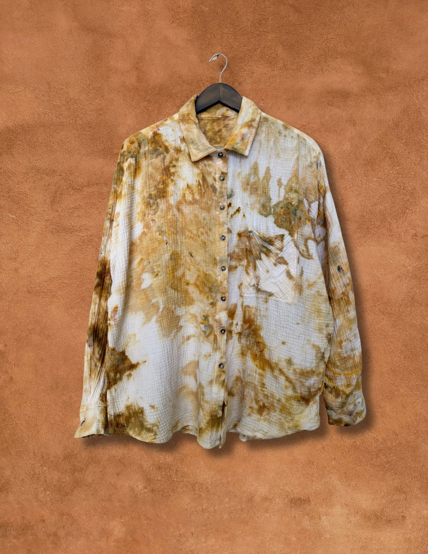 Upcycled Vintage Cotton Gauze Shirt
