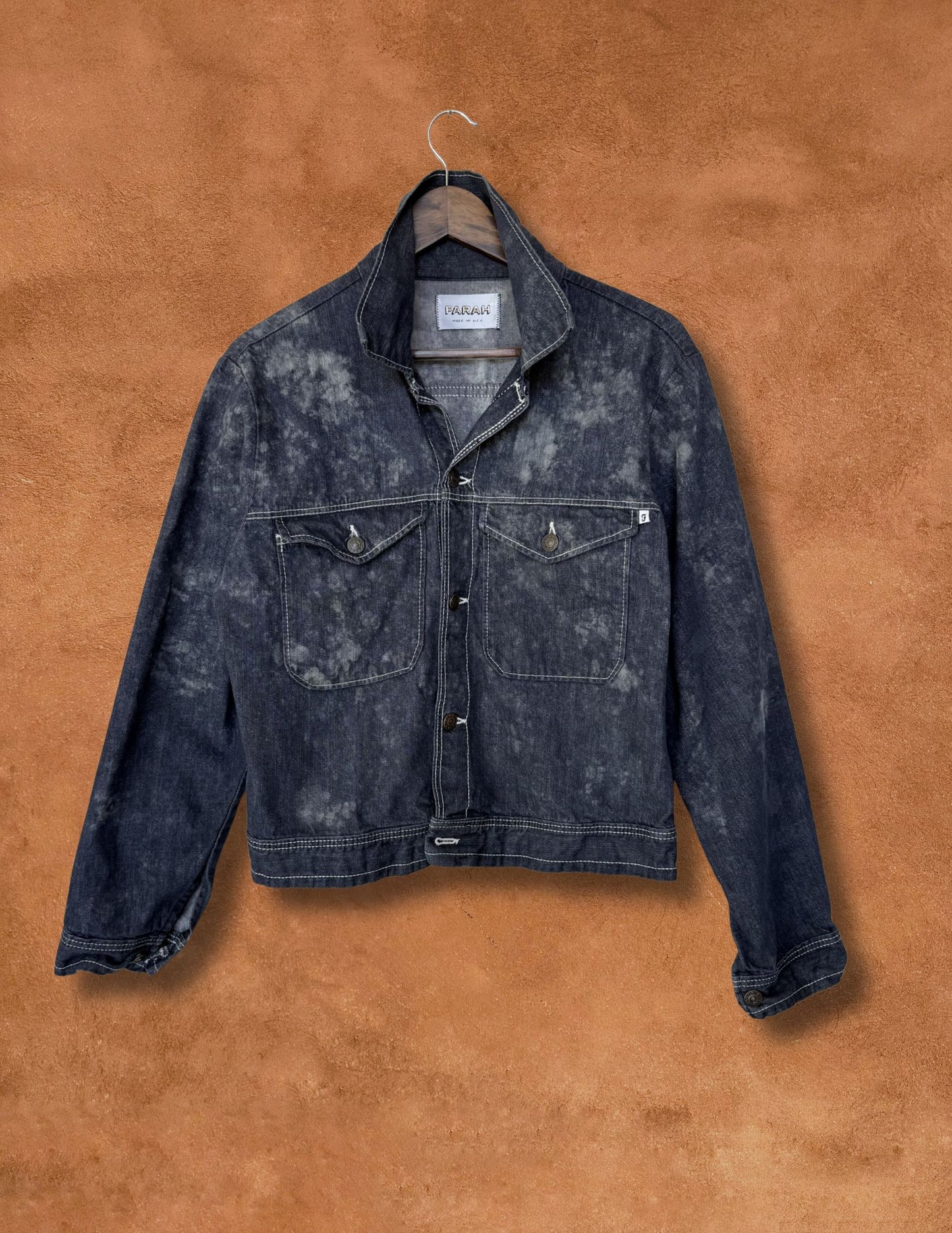 Upcycled Vintage 70s Denim Jacket- Water is Life