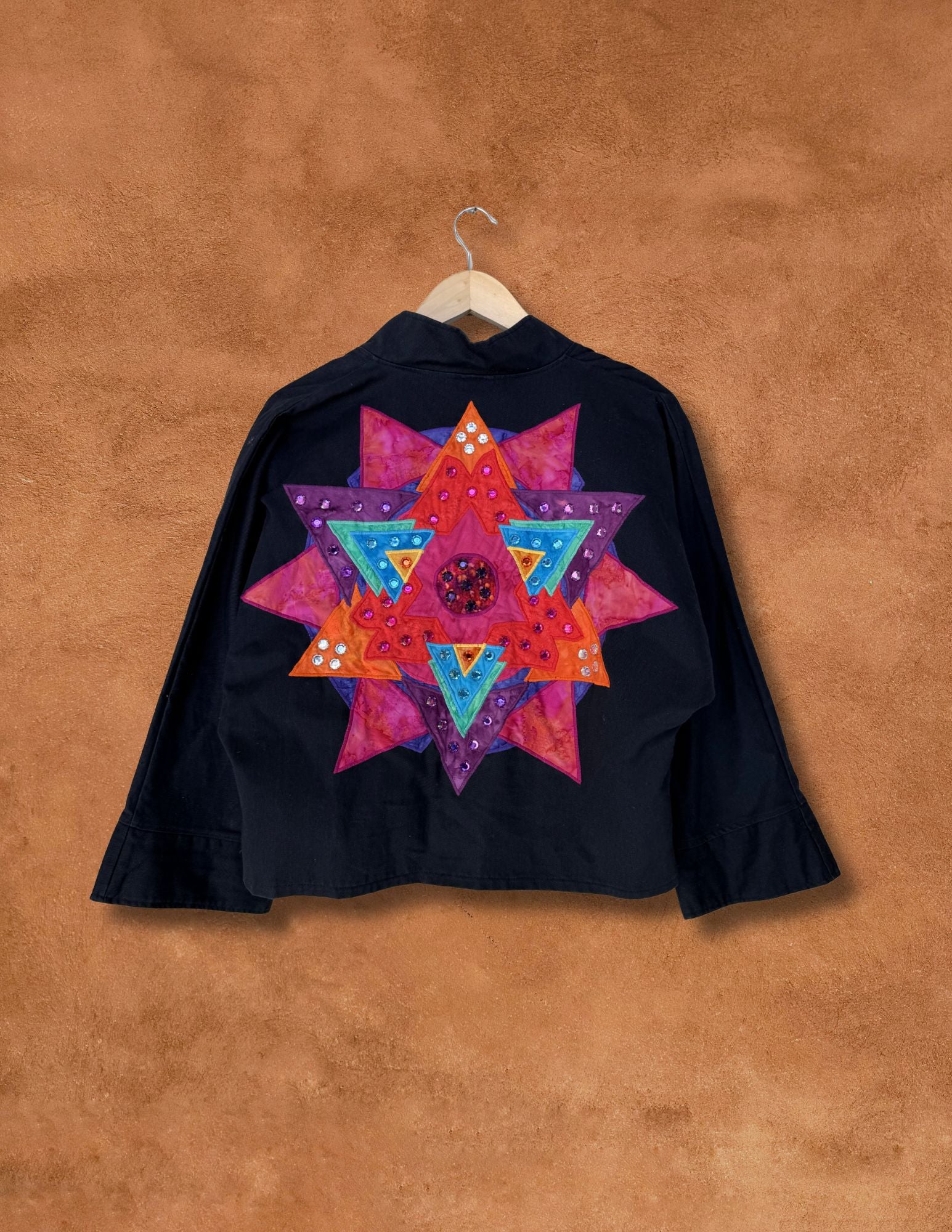 Vintage Appliqué 80s Southwest Jacket 44 x 22