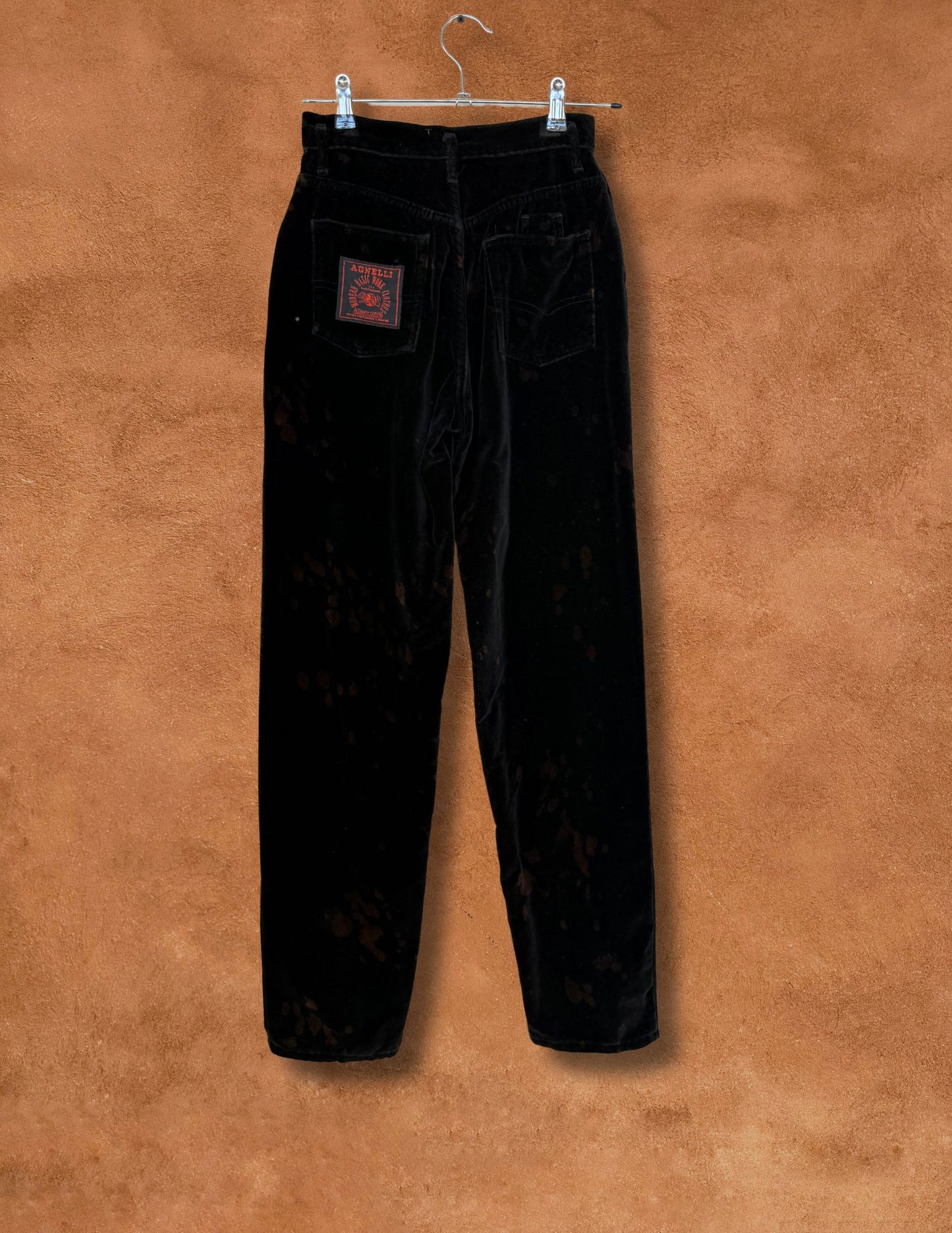 Upcycled Vintage Velvet Pants- Land Back 26 x 31