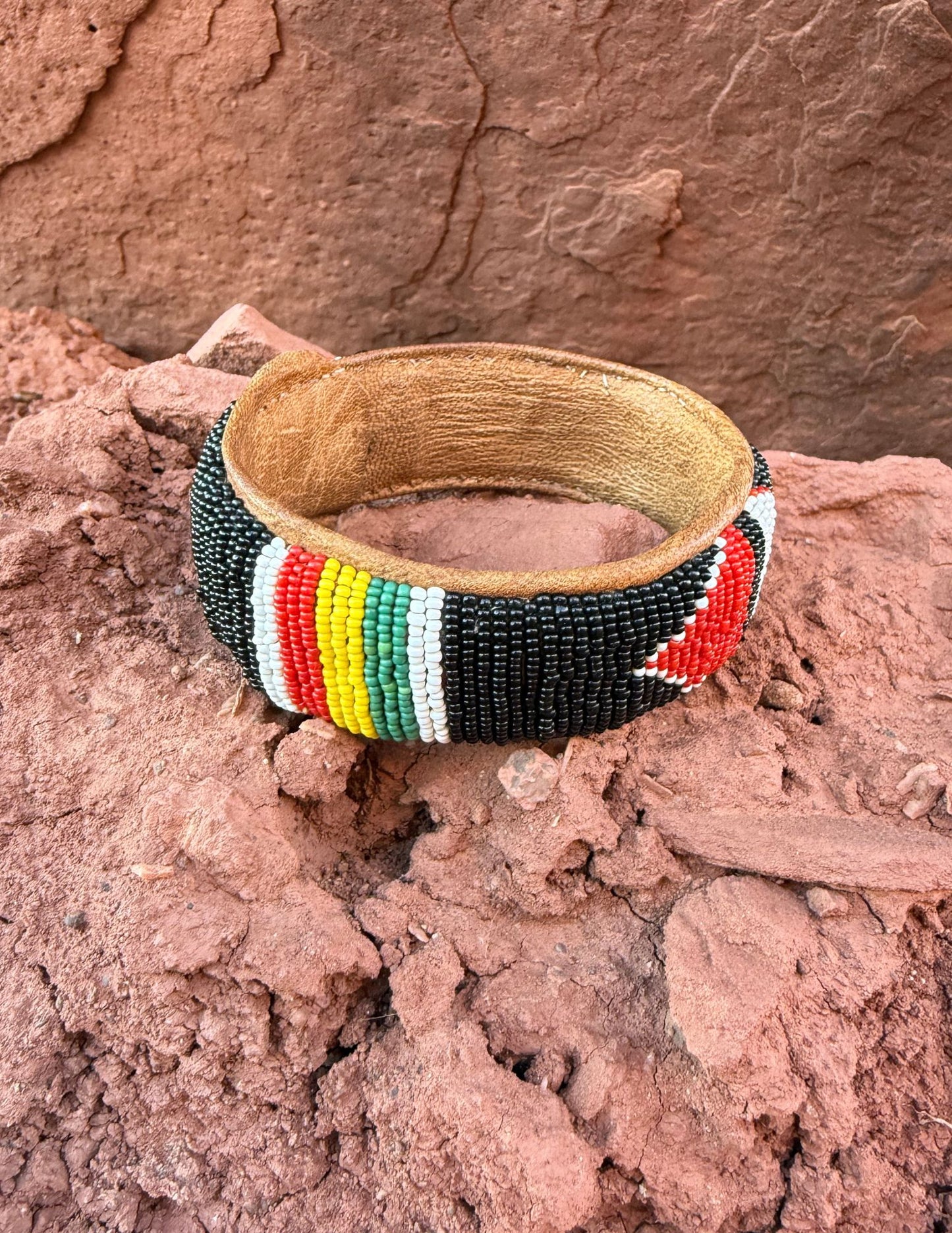 🤎 Vintage Traditional Antique Maasai Beaded Bracelet