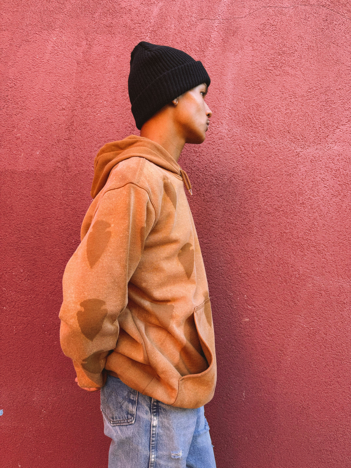 Upcycled Vintage Zip Hoodie- 50 x 31 Arrowhead