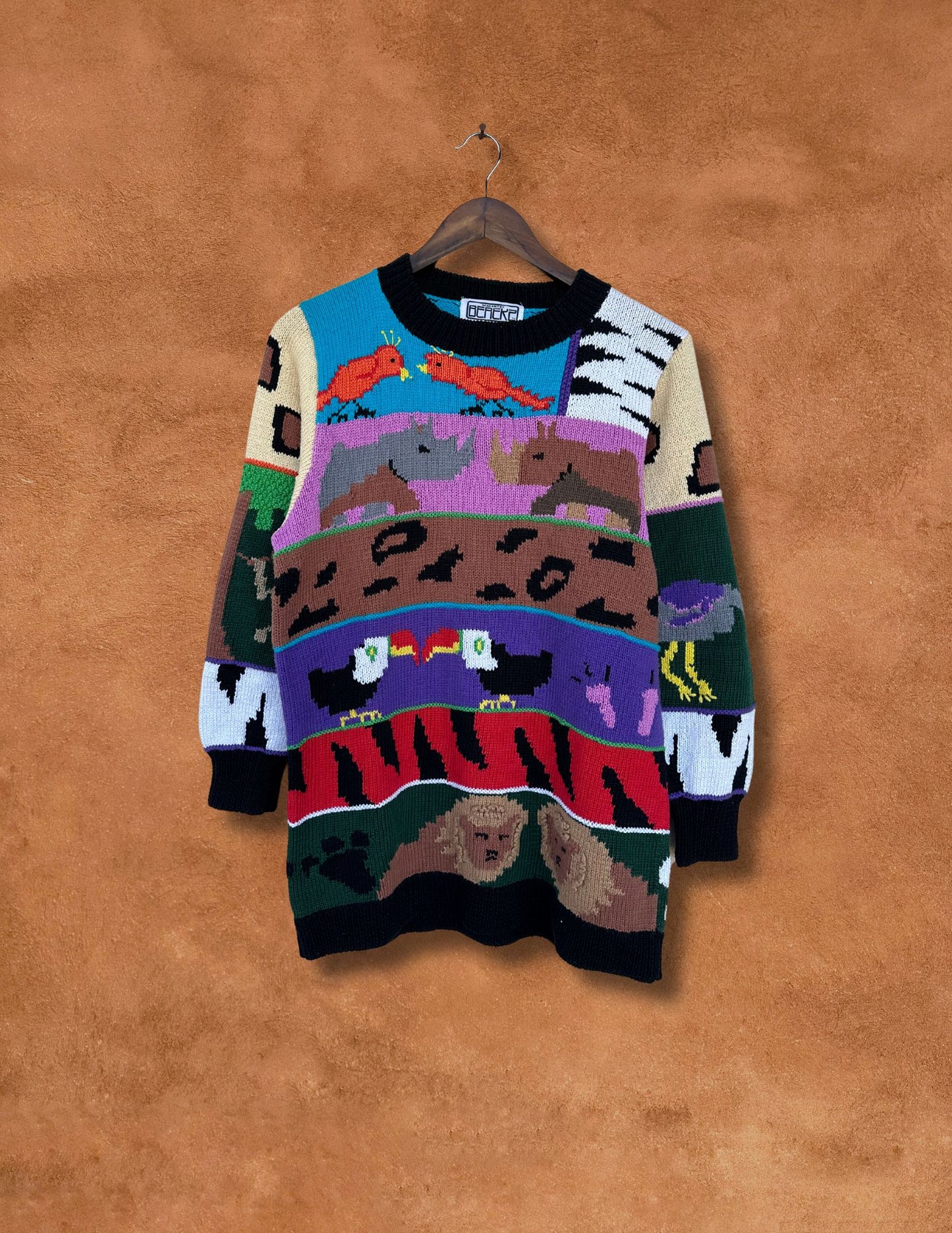 Vintage 80s Menagerie Sweater
