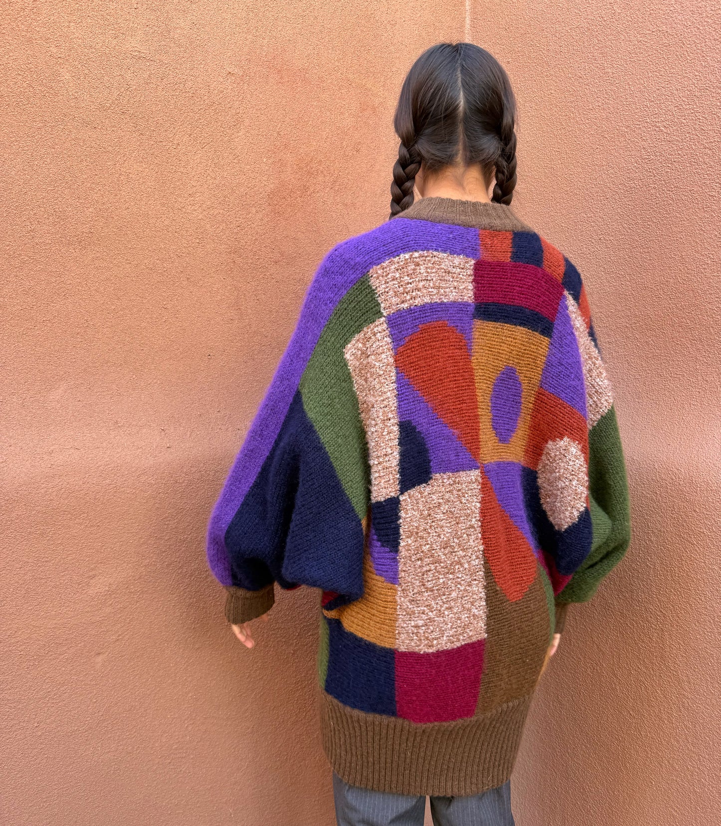 Vintage 80s Graphic Cocoon Cardigan