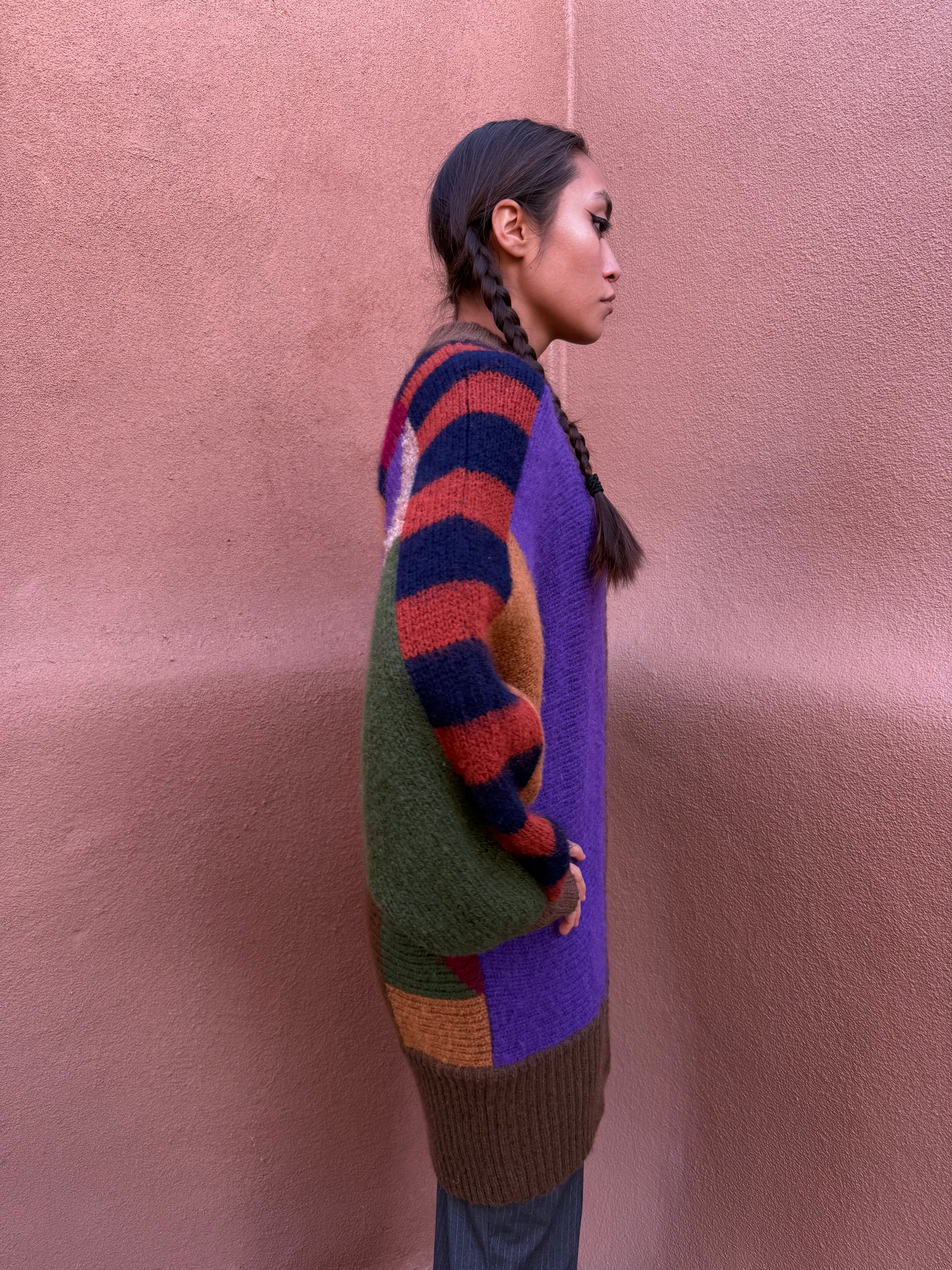 Vintage 80s Graphic Cocoon Cardigan