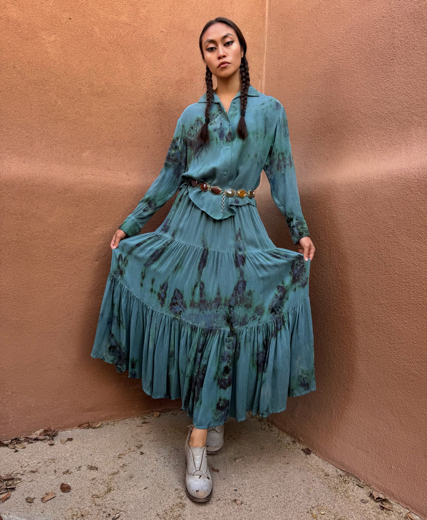 Upcycled VIntage Western Skirt