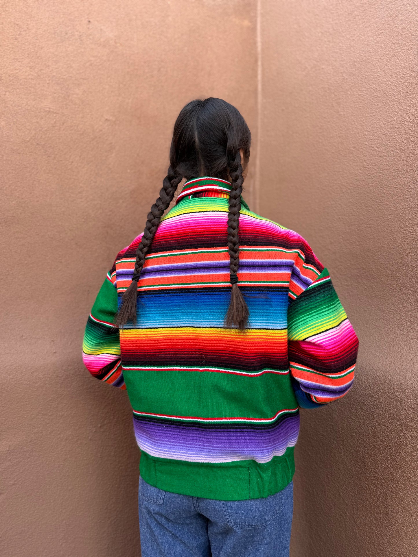 Vintage Serape Bomber Jacket