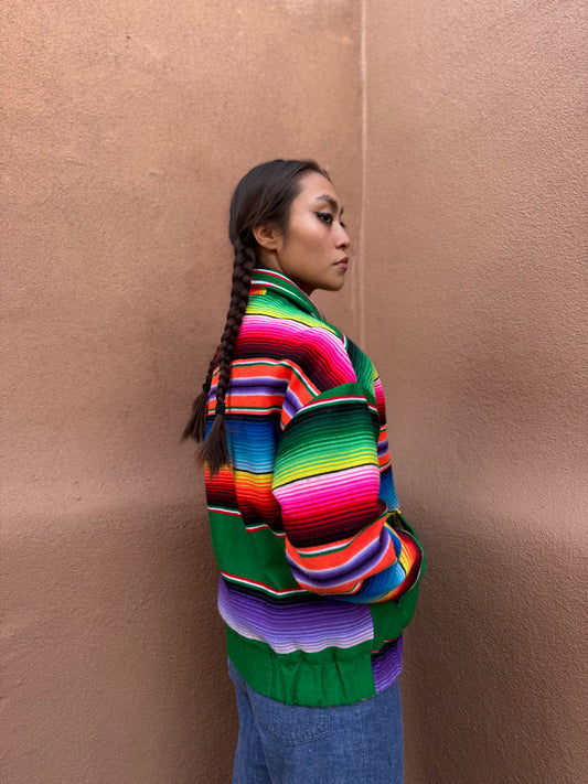 Vintage Serape Bomber Jacket