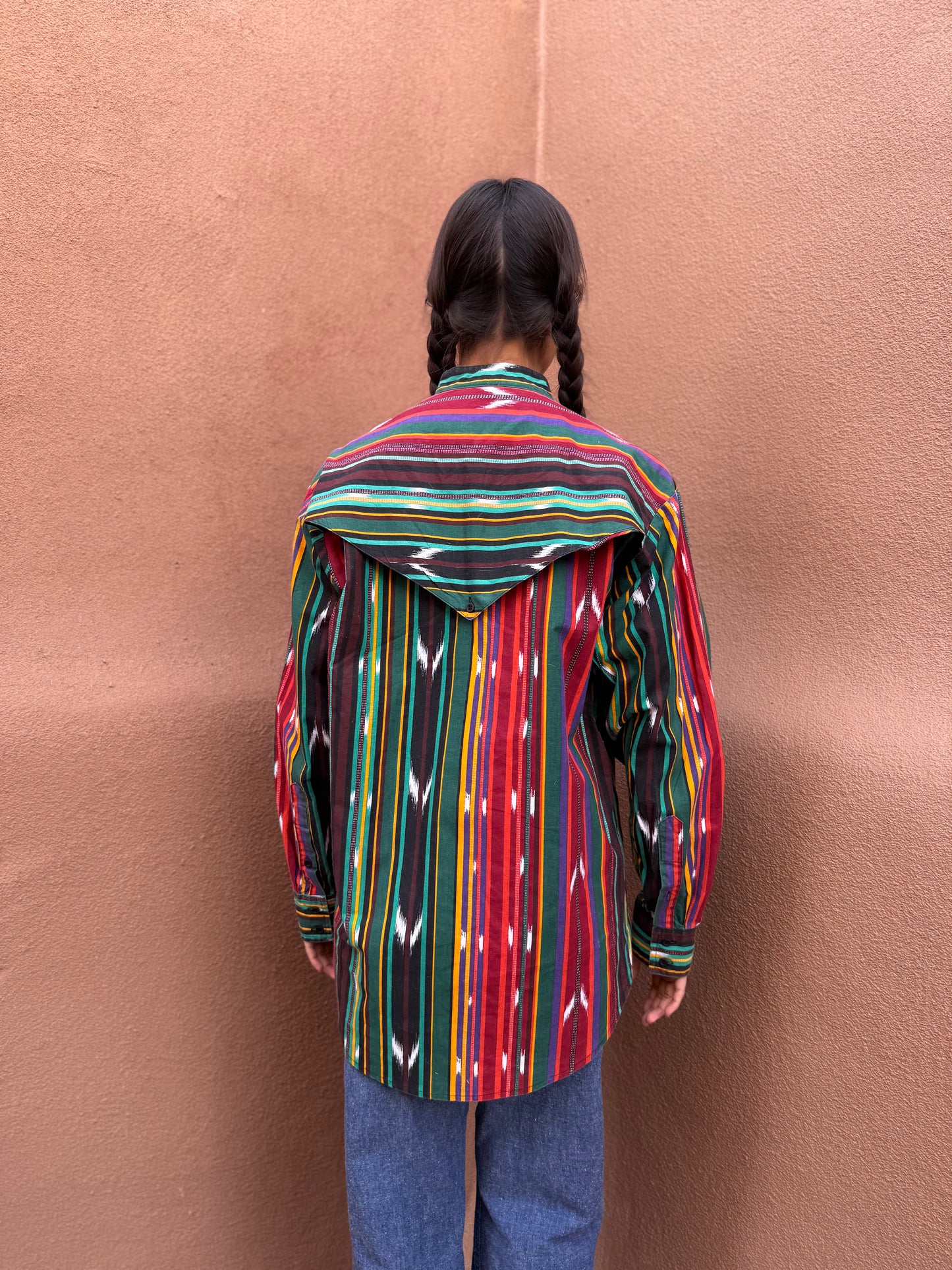 Vintage 80s Rodeo Shirt- Serape Stripe