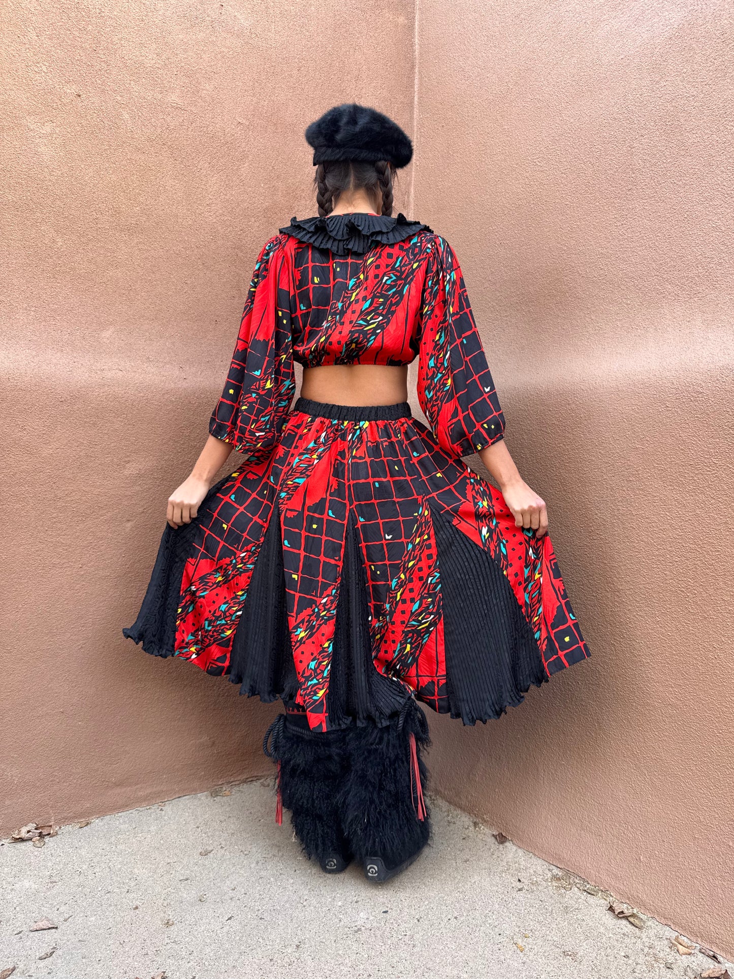 Vintage 80s Flared Skirt