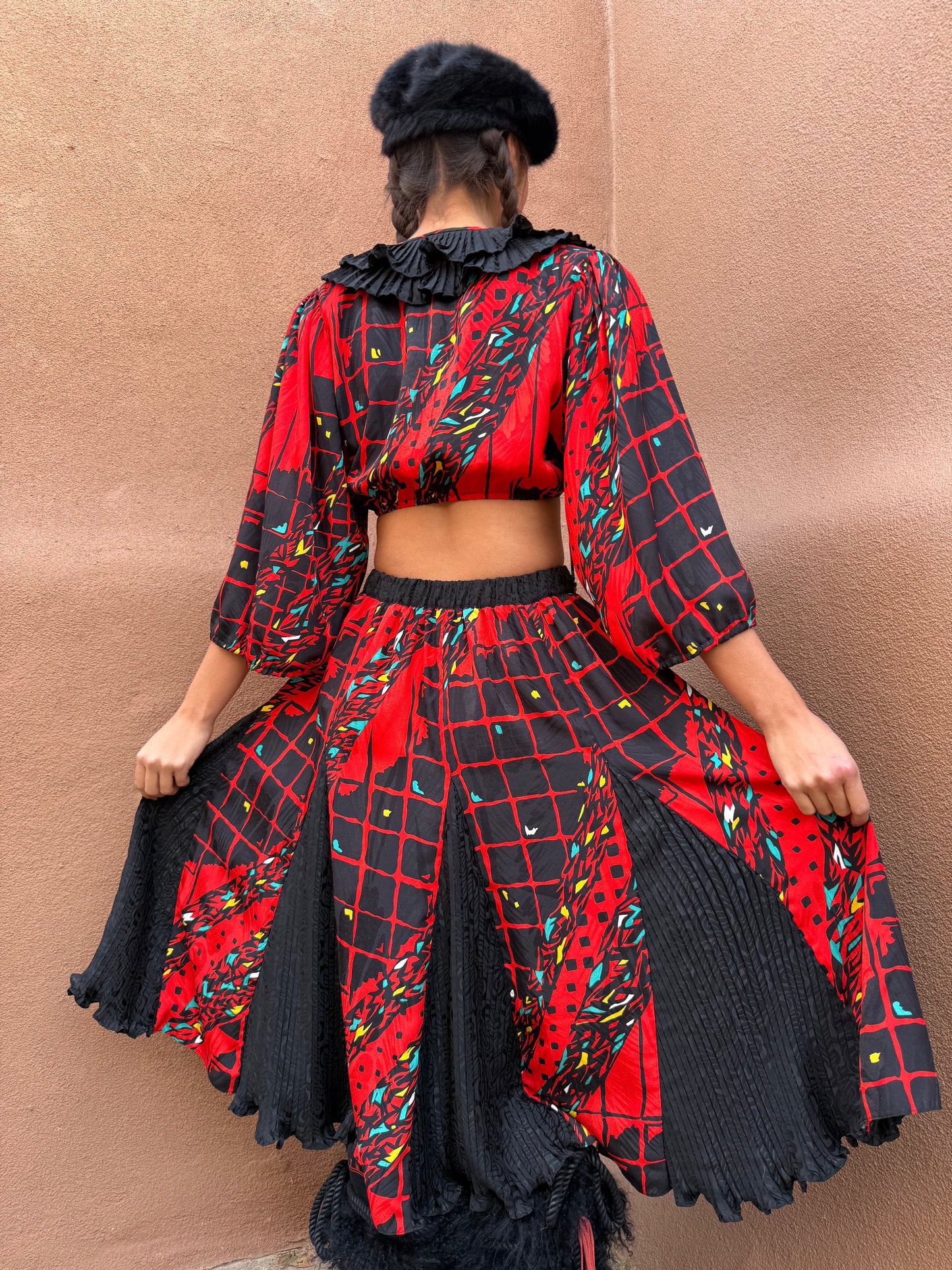 Vintage 80s Flared Skirt