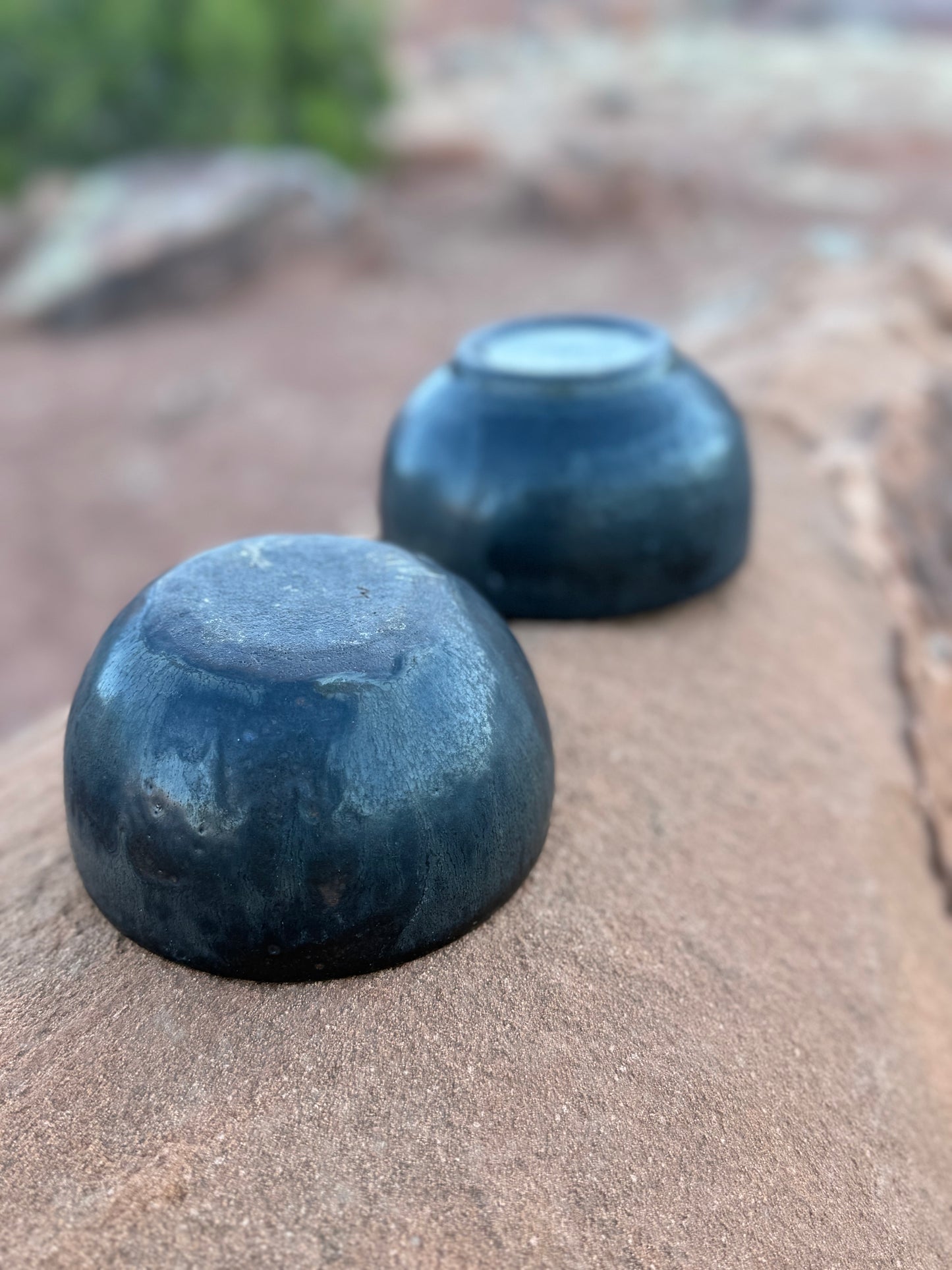 Vintage Ceramic Matte Black Bowls (Sold Seperately)
