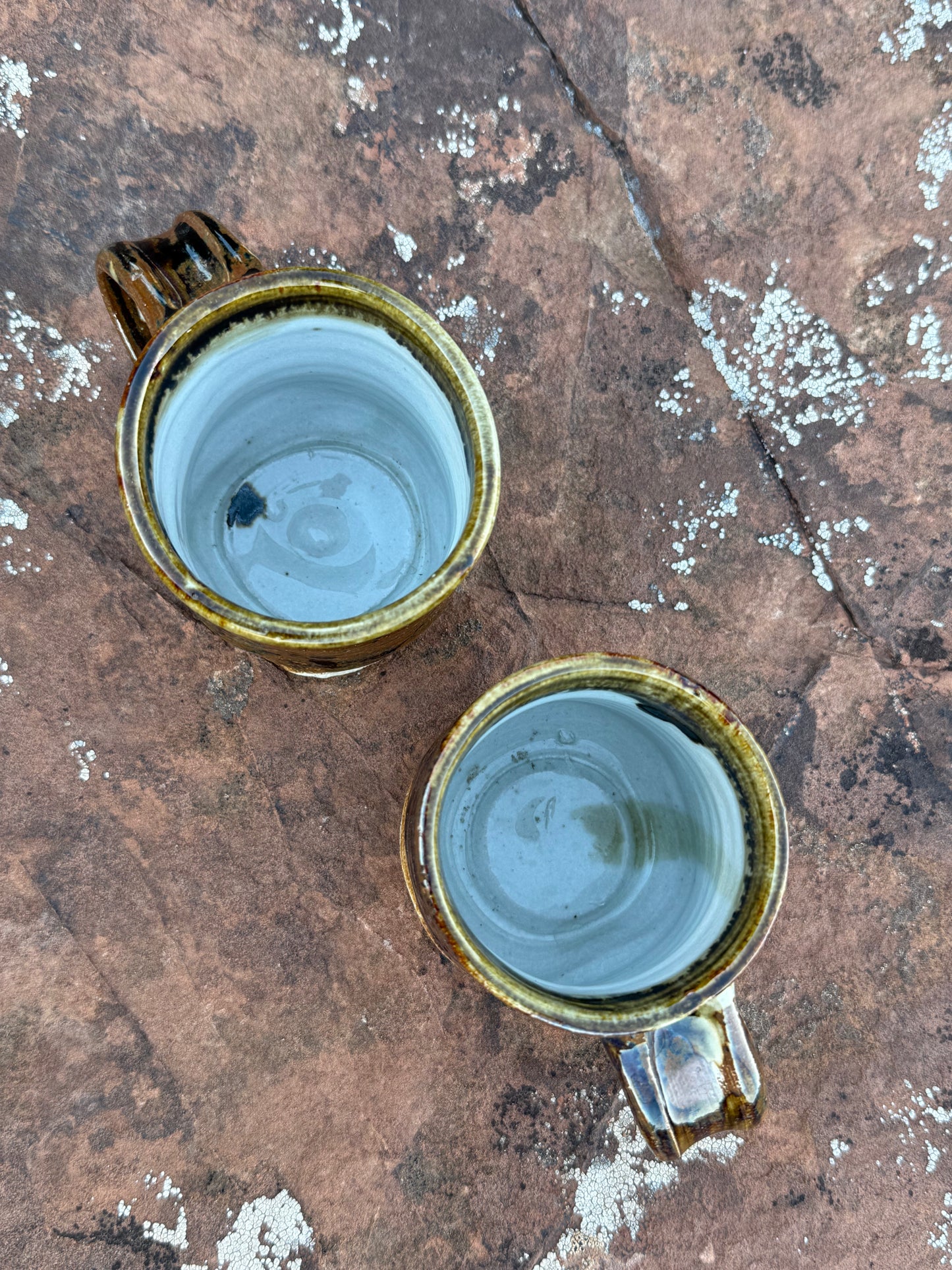 Vintage Stonewear Cups (Set of 2)