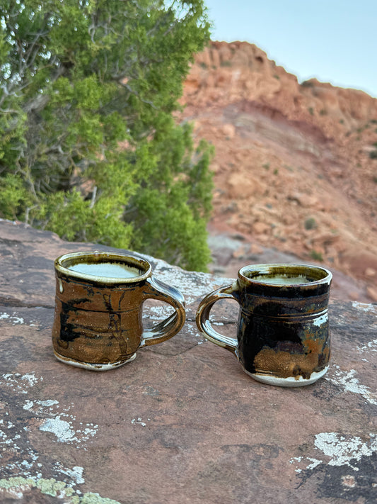 Vintage Stonewear Cups (Set of 2)
