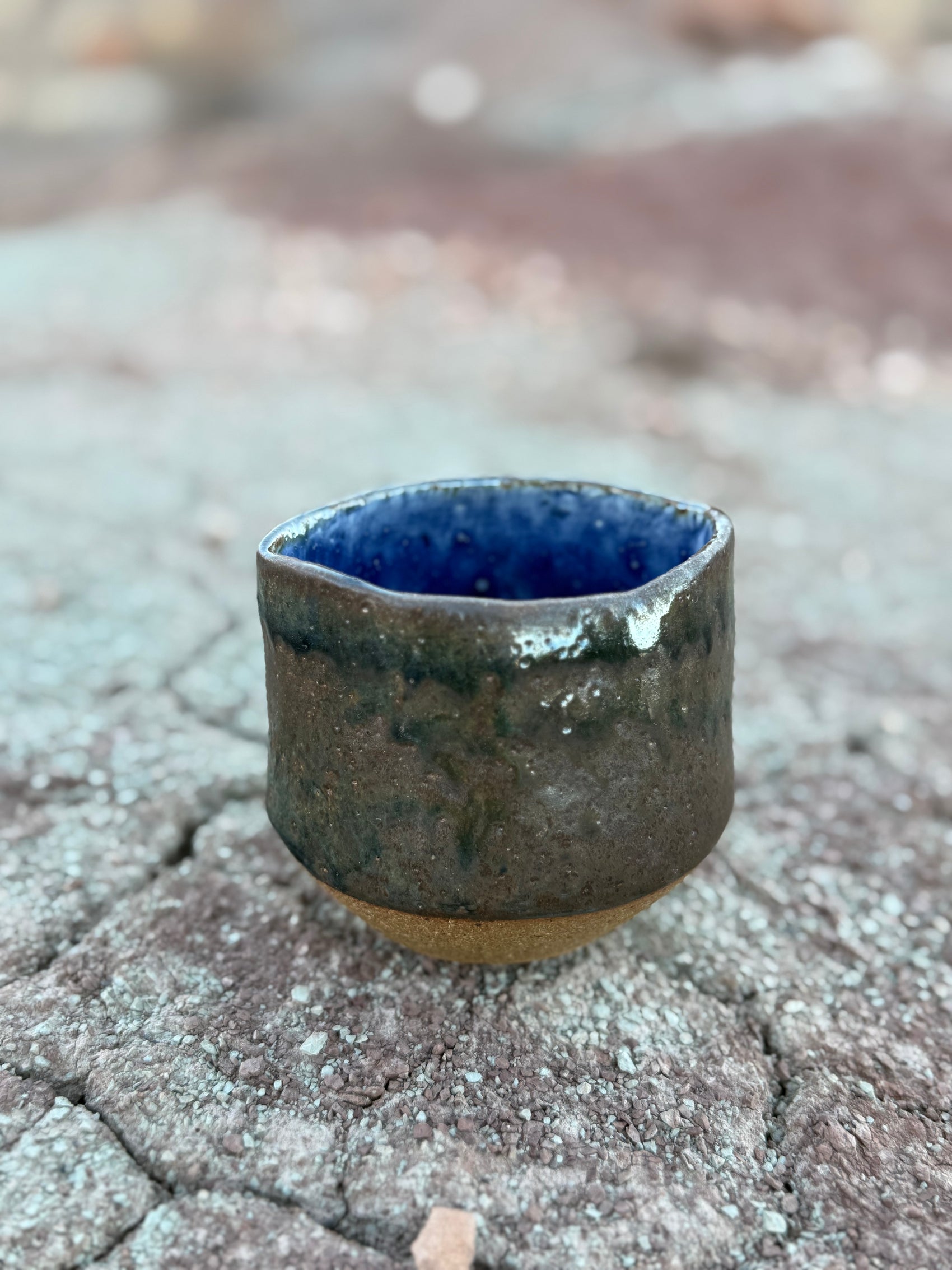 Vintage Stonewear Cup + Mini Vase