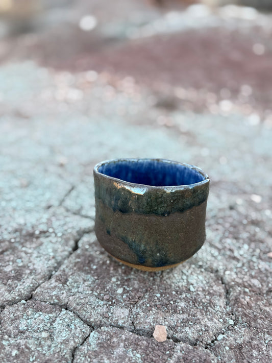 Vintage Stonewear Cup + Mini Vase