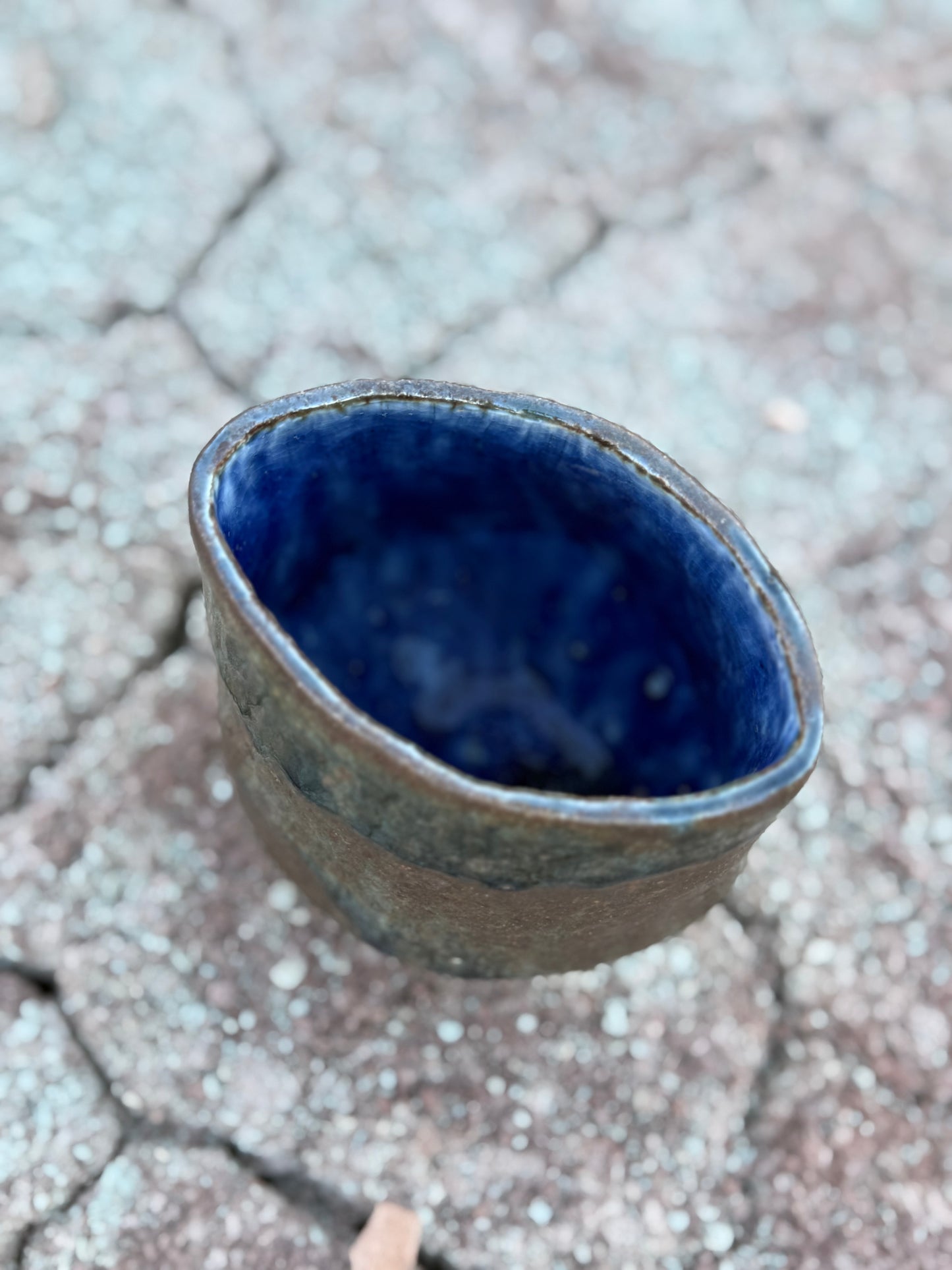 Vintage Stonewear Cup + Mini Vase