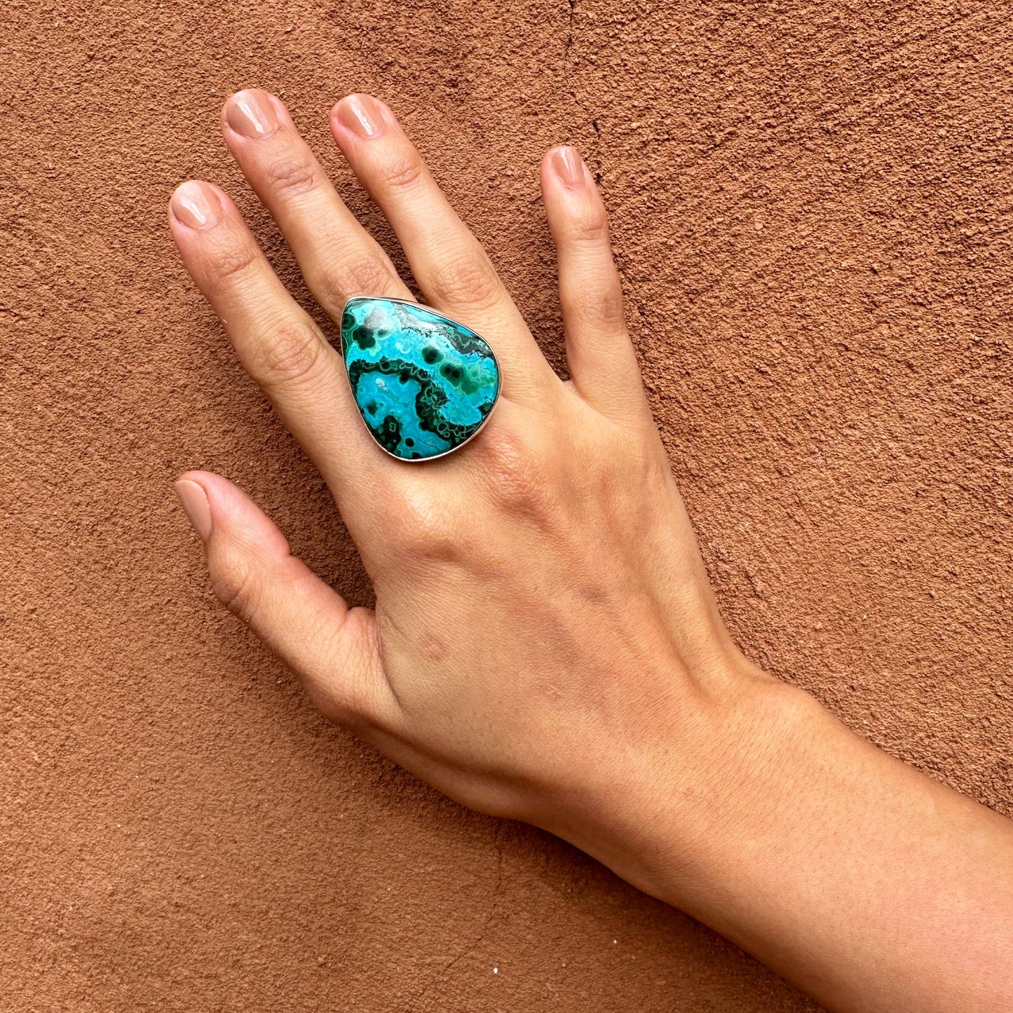 Navajo Made Azurite Malachite Ring