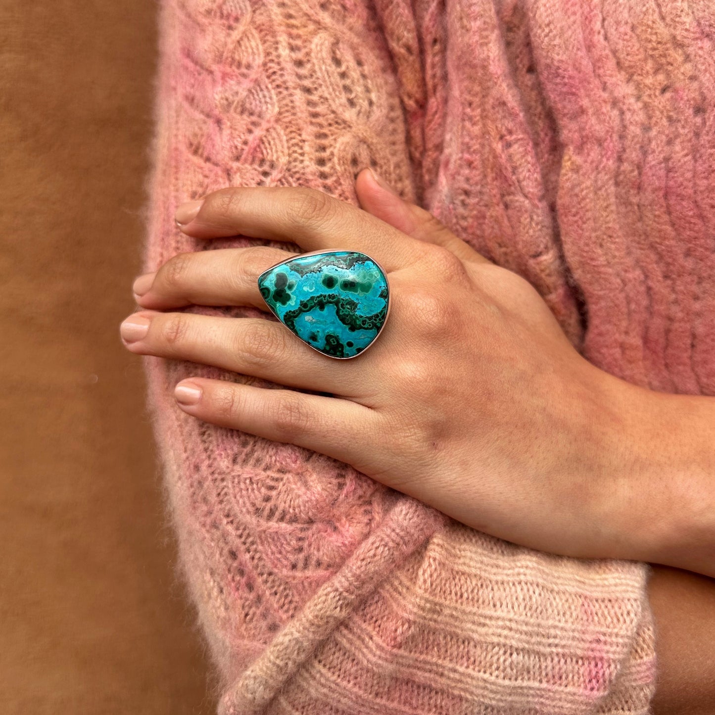 Navajo Made Azurite Malachite Ring