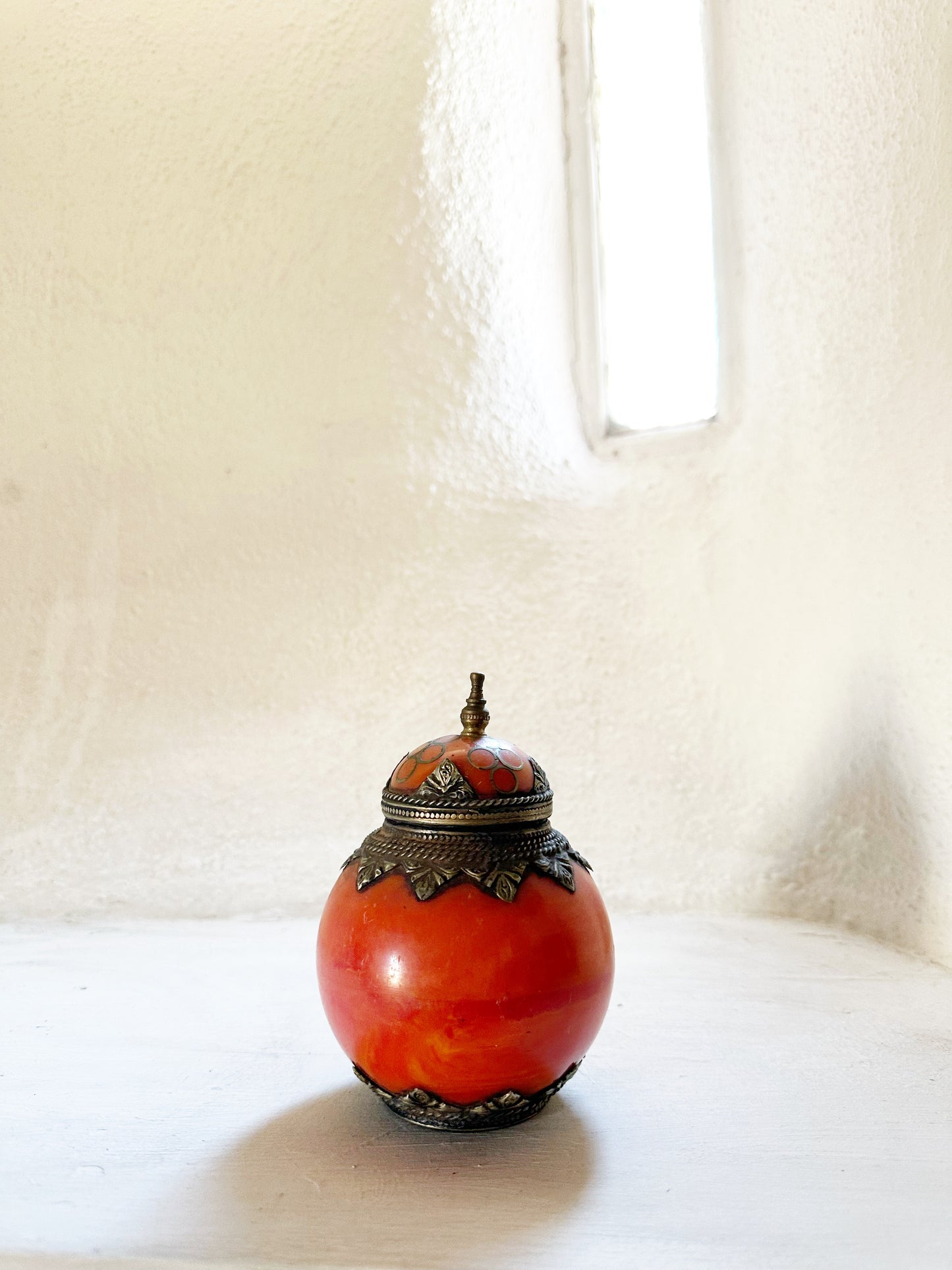 Vintage Moroccan Midcentury Bakelite Container with Lid