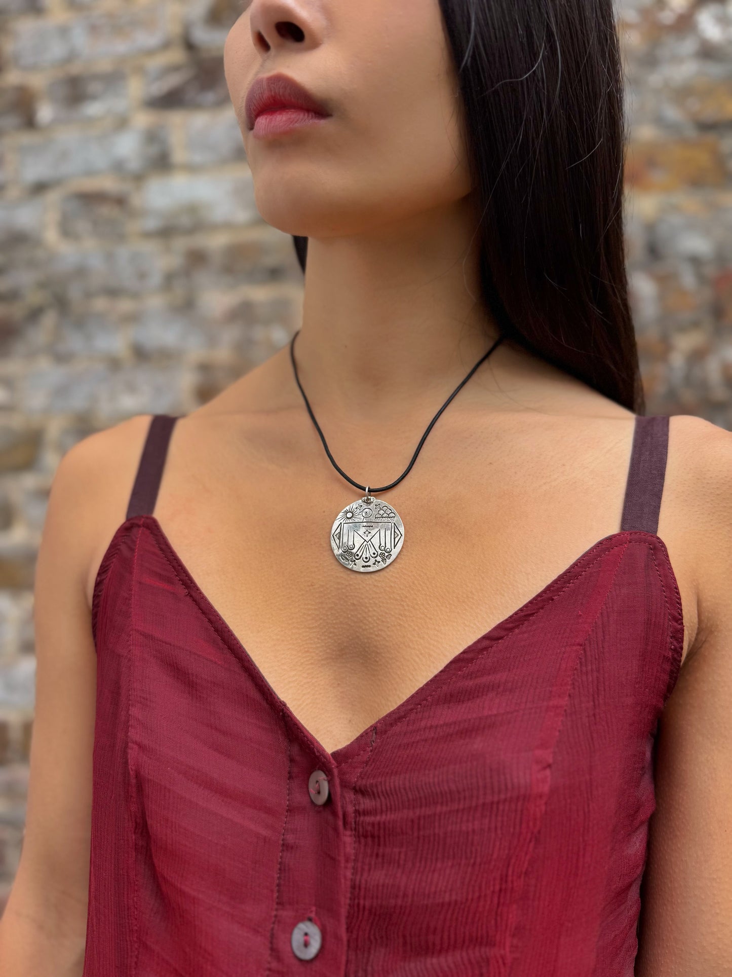 Sterling Silver Thunderbird Necklace by Jakaiya McDaugale