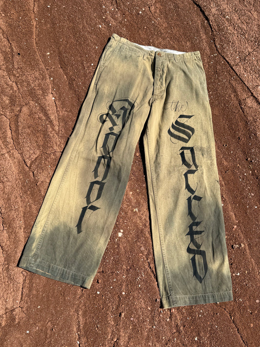 Upcycled Vintage Military Pant 34 x 32 Honor the Sacred