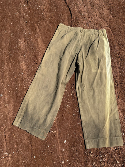 Upcycled Vintage Military Pants 34 x 28 Land Back
