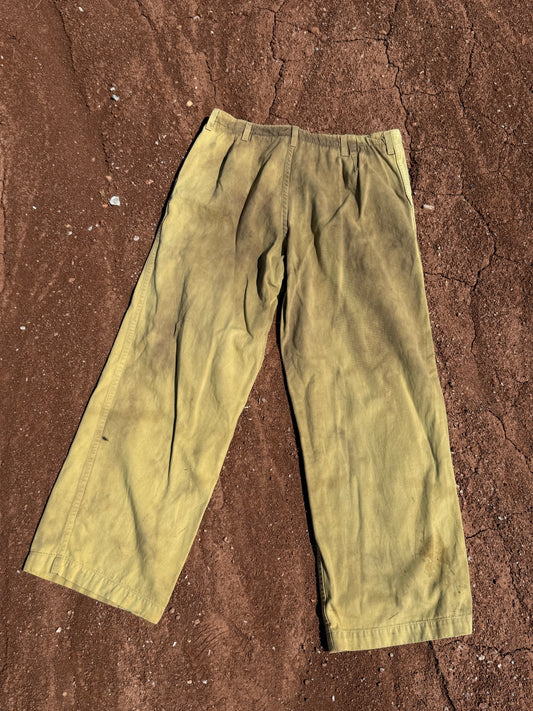 Upcycled Vintage Military Pant 34 x 31 Water is Life