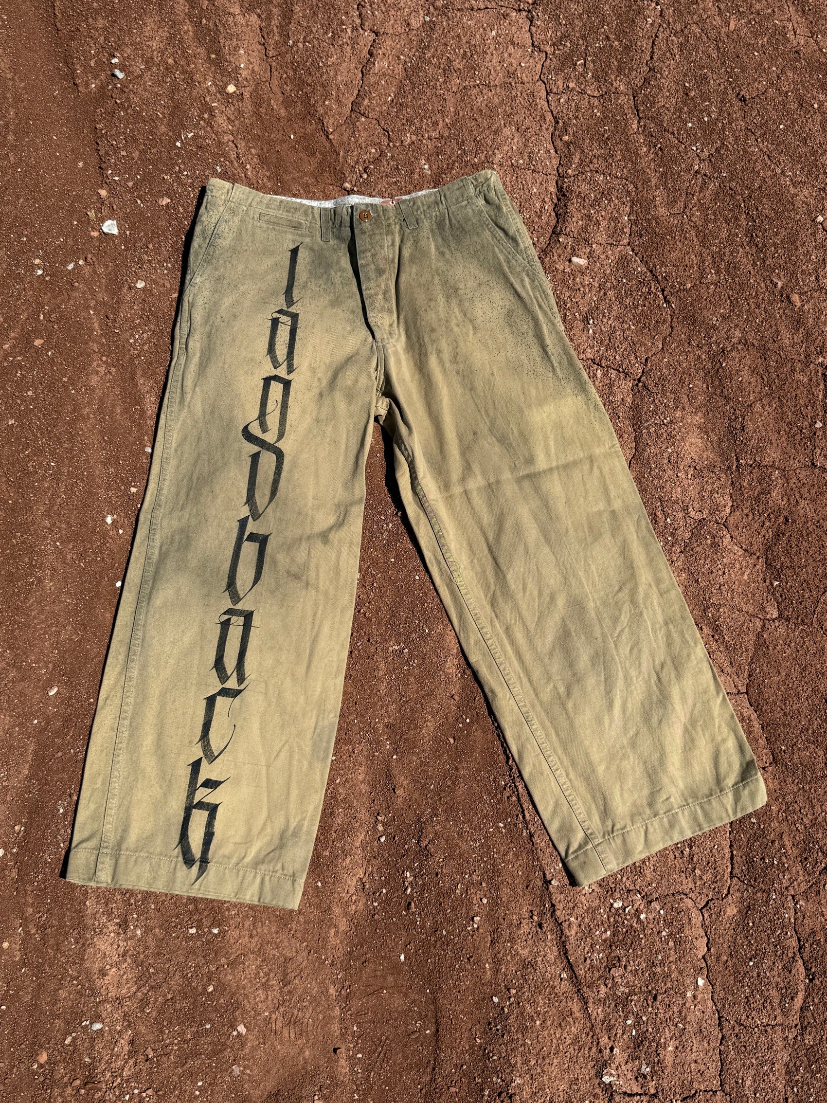 Upcycled Vintage Military Pant 36 X 34 Land Back