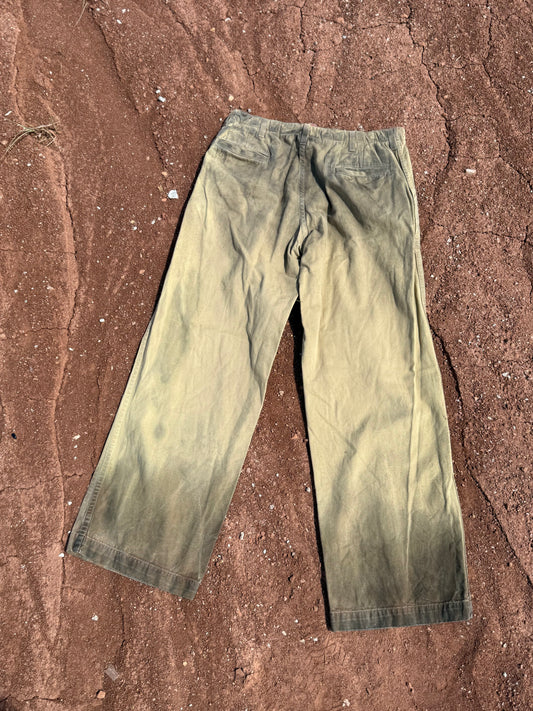 Upcycled Vintage Military Pant 34 x 31 Water is Life