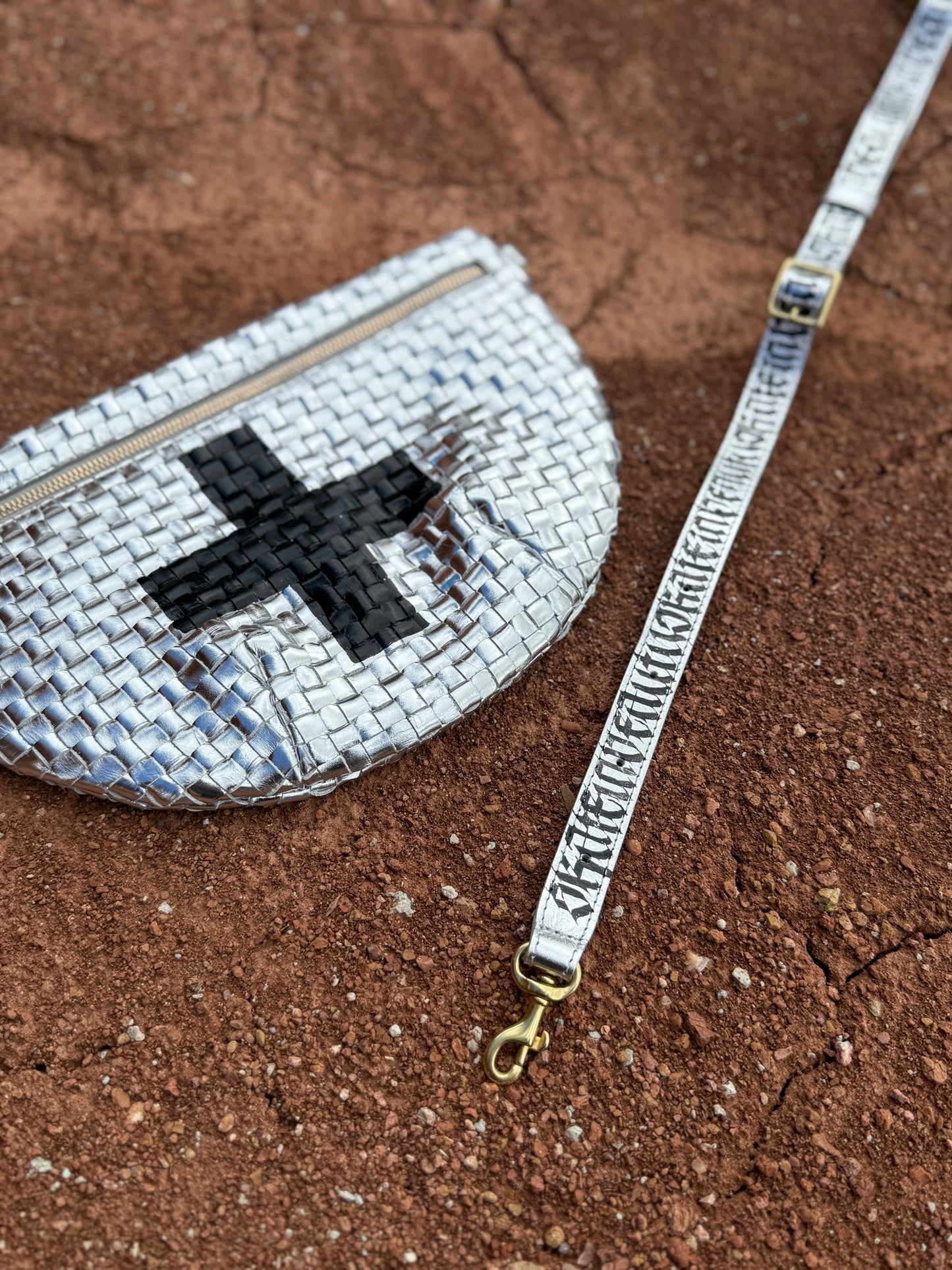 Clare V Reimagined Woven Checker Grande Fanny