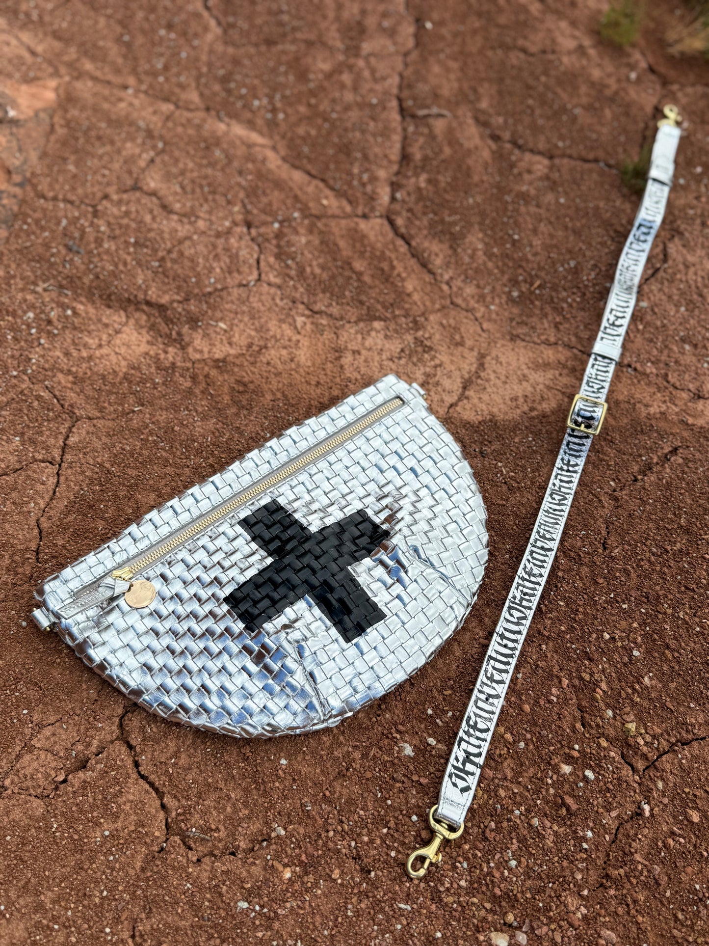 Clare V Reimagined Woven Checker Grande Fanny