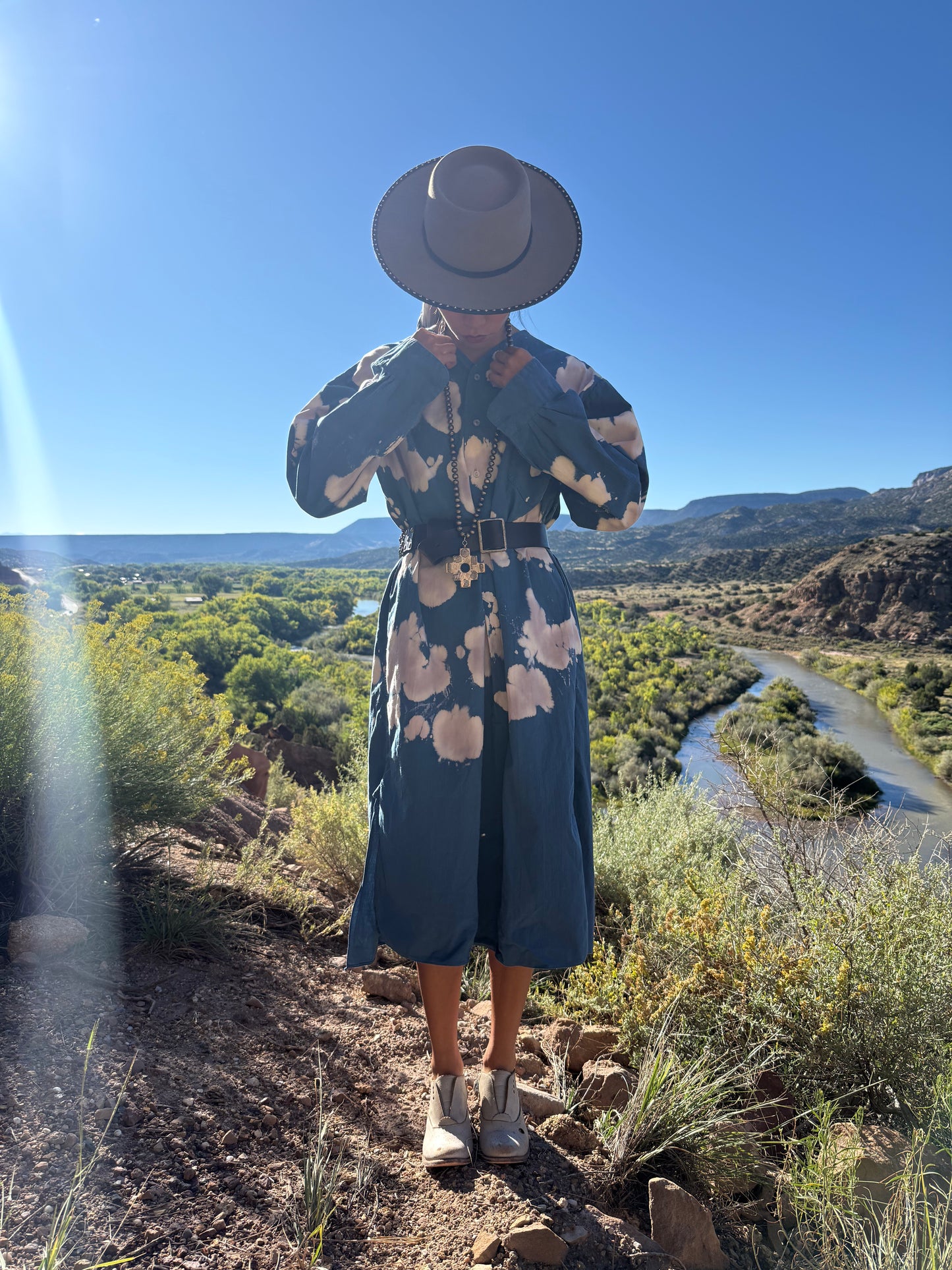 Upcycled Vintage Oversized Military  Daak’os Cloud Shirtdress