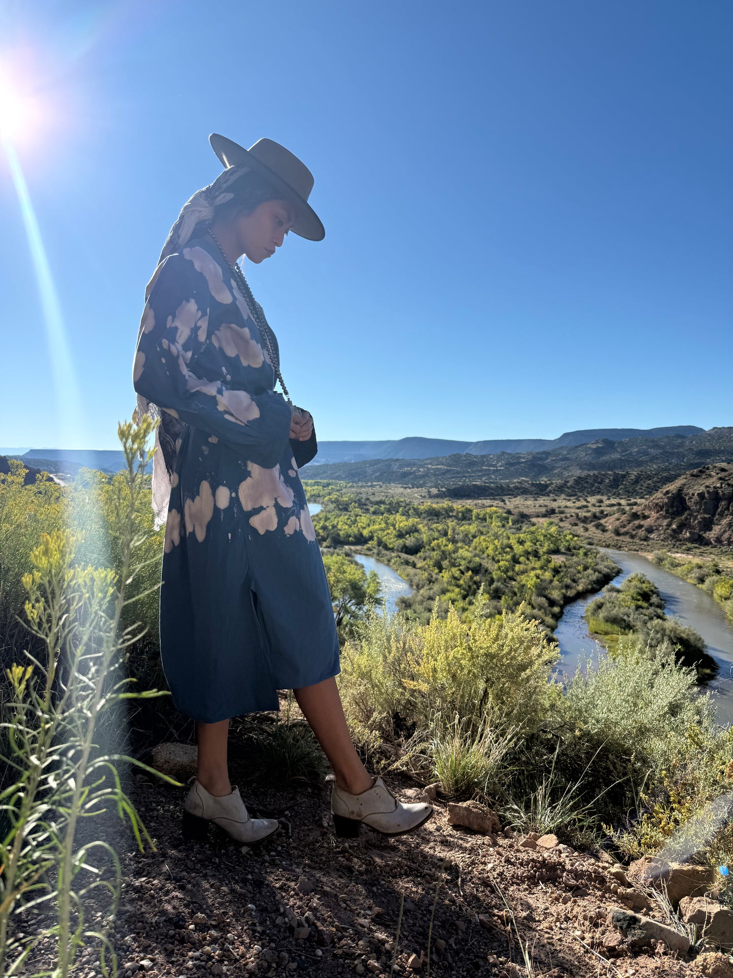 Upcycled Vintage Oversized Military  Daak’os Cloud Shirtdress