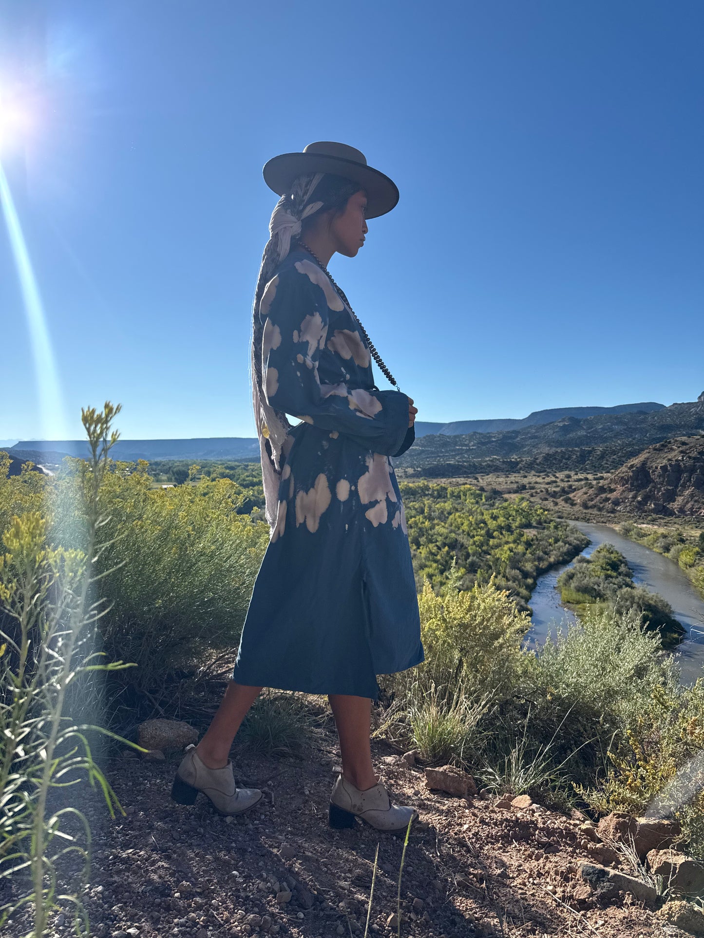 Upcycled Vintage Oversized Military  Daak’os Cloud Shirtdress